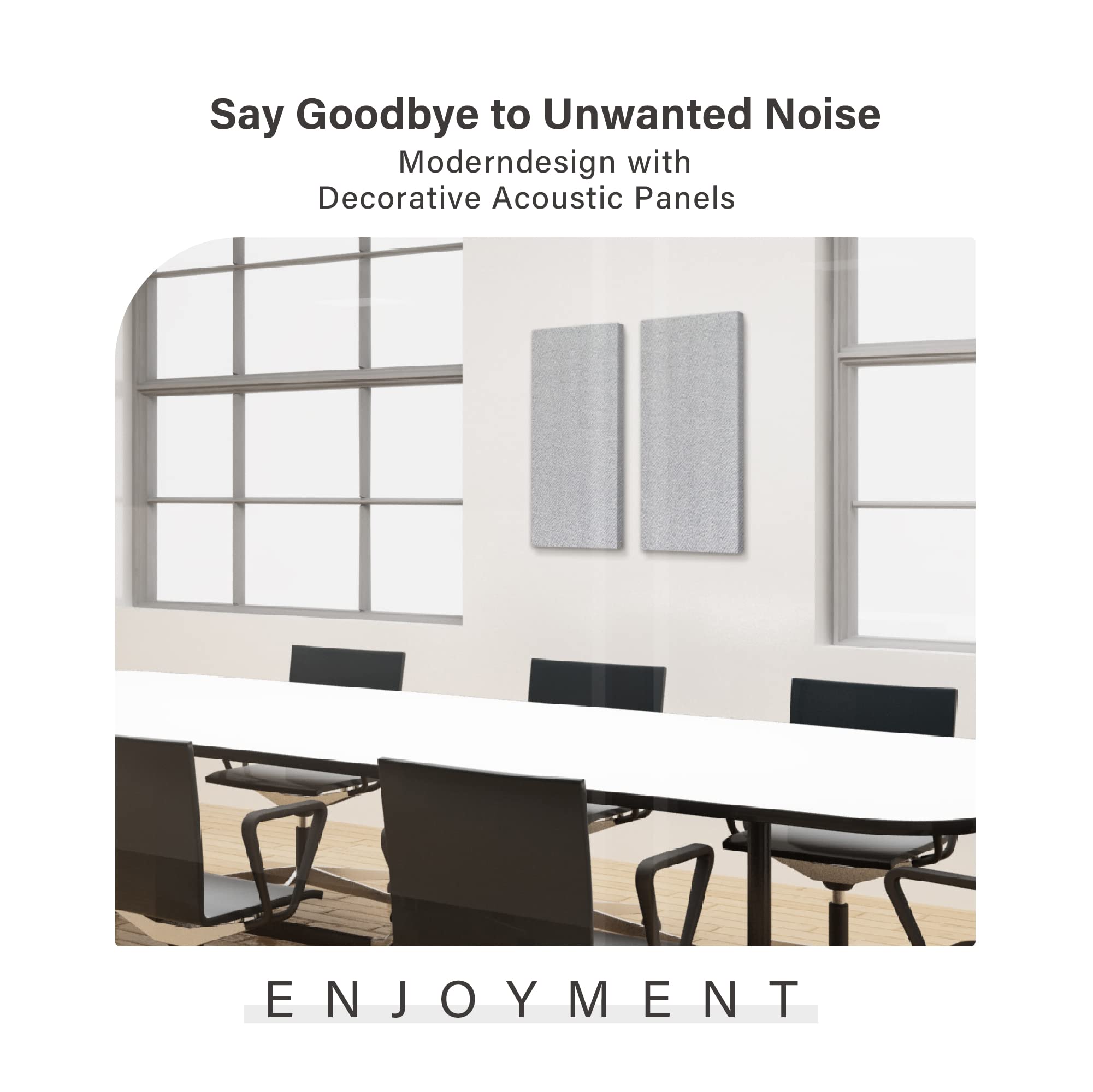 Paneles acústicos de fibra de vidrio Olanglab, paquete de 2 - Imagen 5