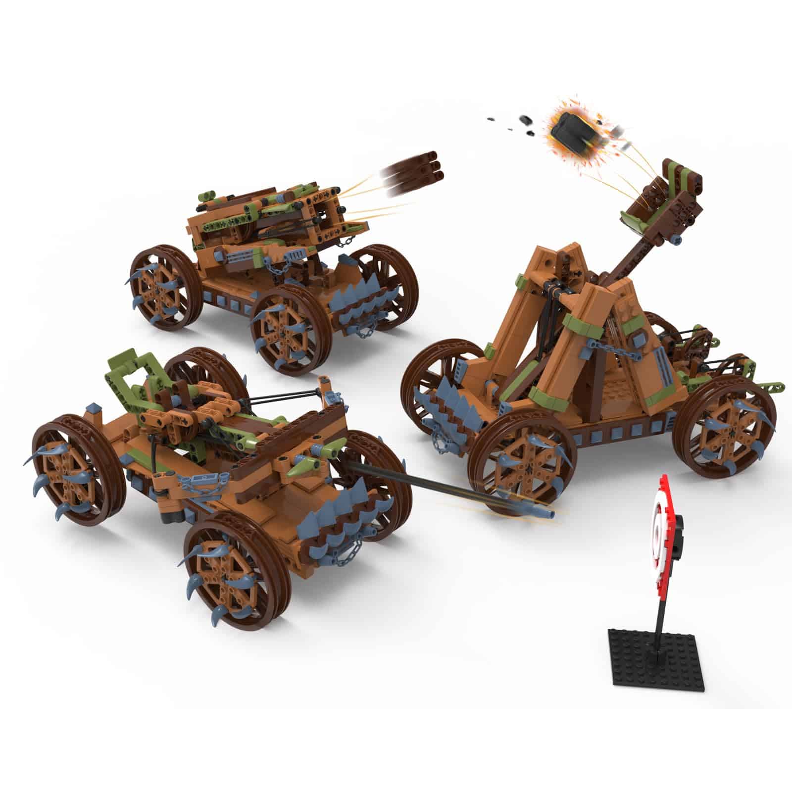 Set de Bloques de Construcción NUTCRACKER 3 en 1 Catapulta