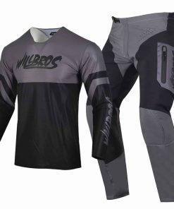 Conjunto de Jersey y Pantalón de Motocross -Negro Gris