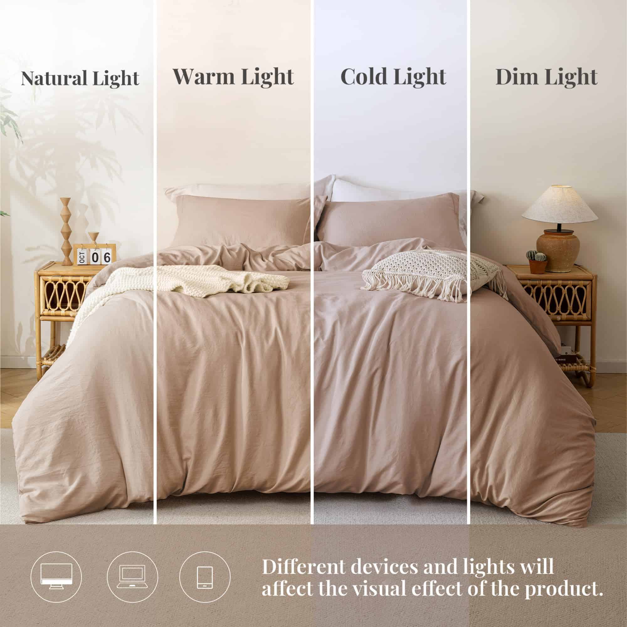 Funda de Edredón Súper Suave MILDLY - Juego de Cubierta de - Imagen 5