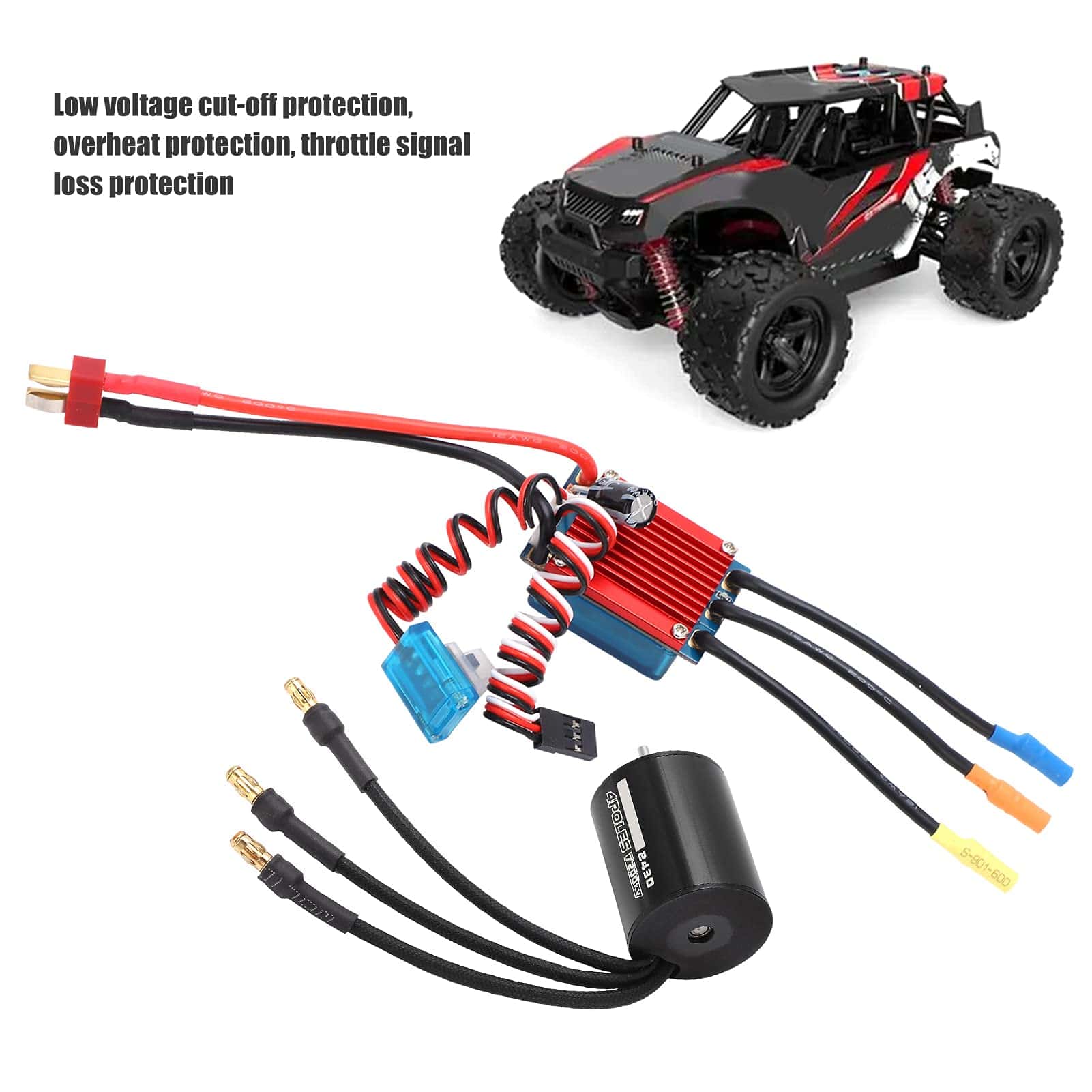 Motor Brushless de 7200KV, 4 Polos RC Alto Torque 2430 - Imagen 6