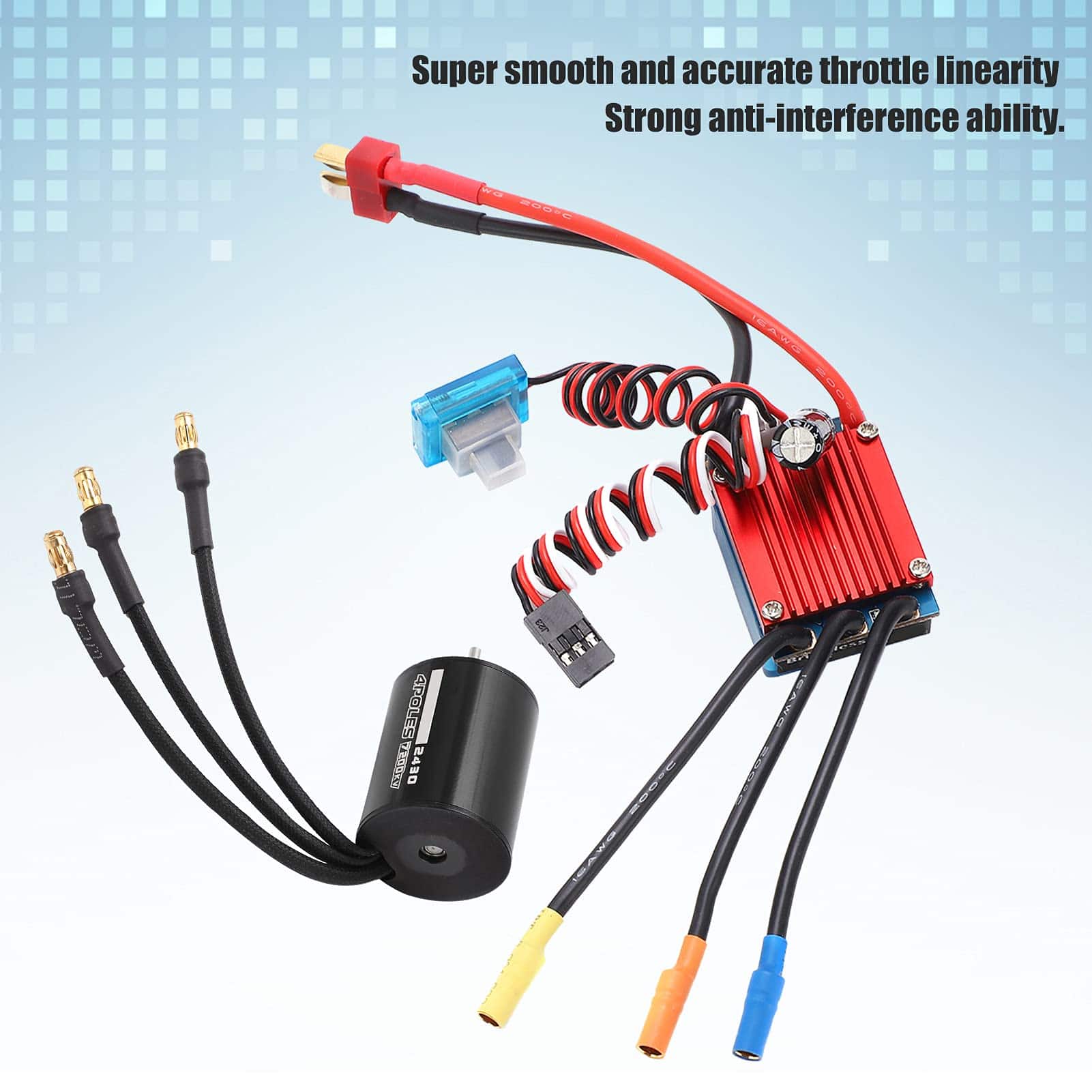 Motor Brushless de 7200KV, 4 Polos RC Alto Torque 2430 - Imagen 4