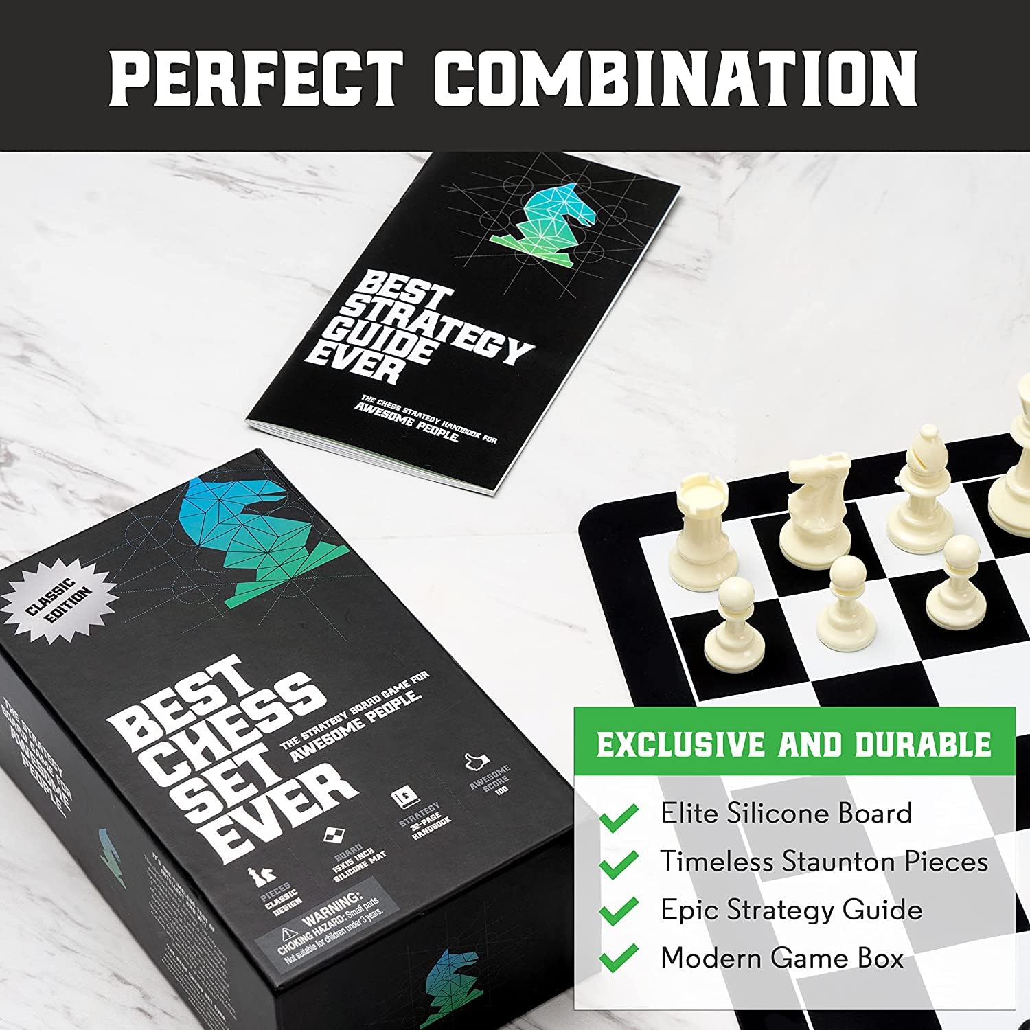 Mejor Juego de Ajedrez Jamás 4X Cuádruple Ponderado 20" - Imagen 6