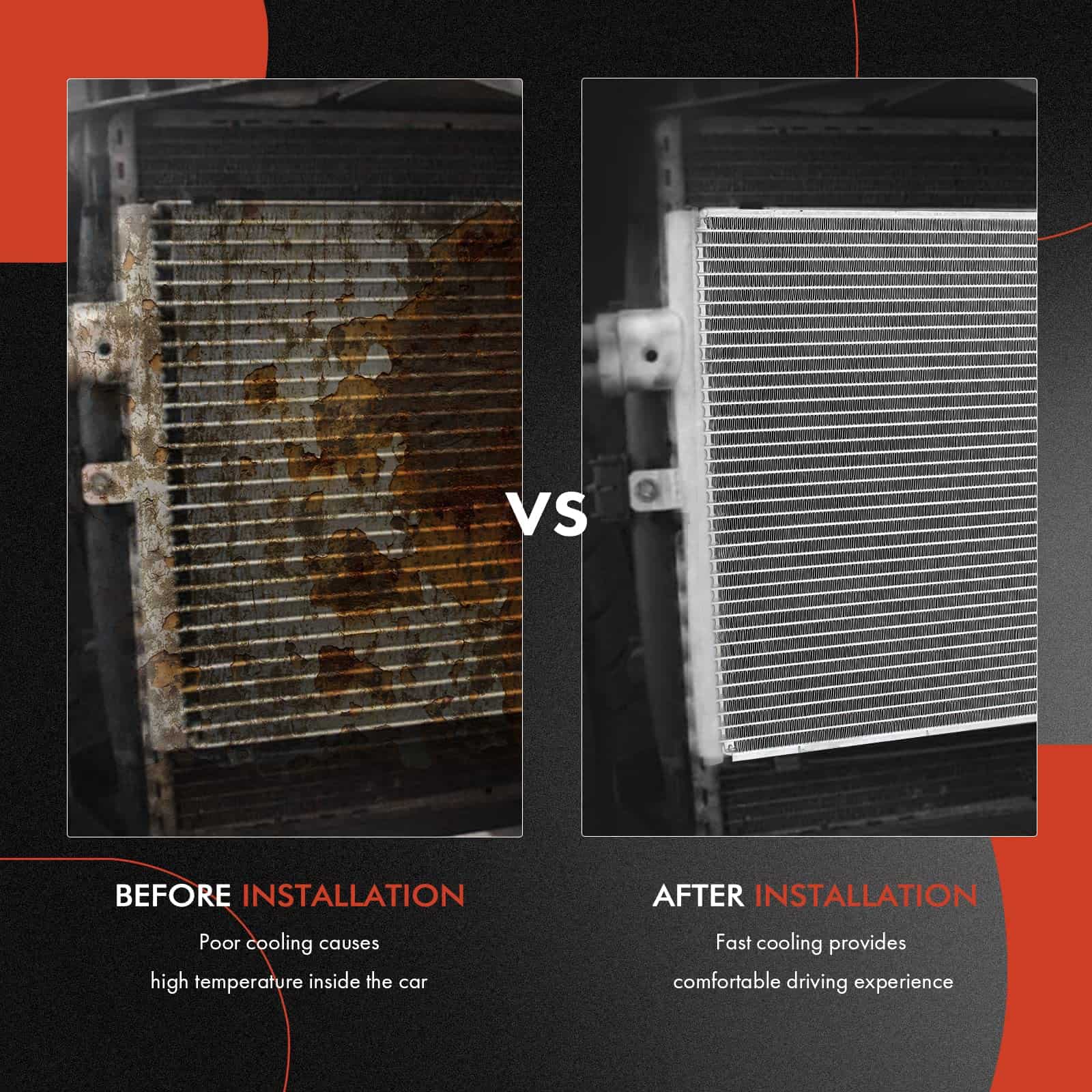 Condensador A/C A-Premium Compatible con Acura RDX 2016 - Imagen 9