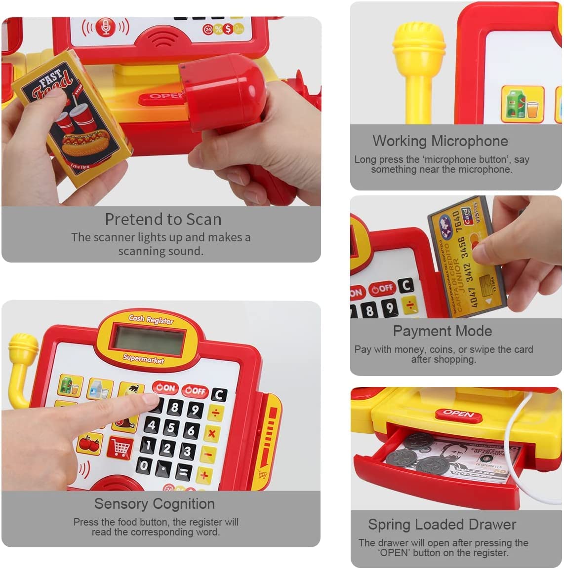 Caja Registradora Parlante para Niños de 3 años en Adelante - Imagen 4