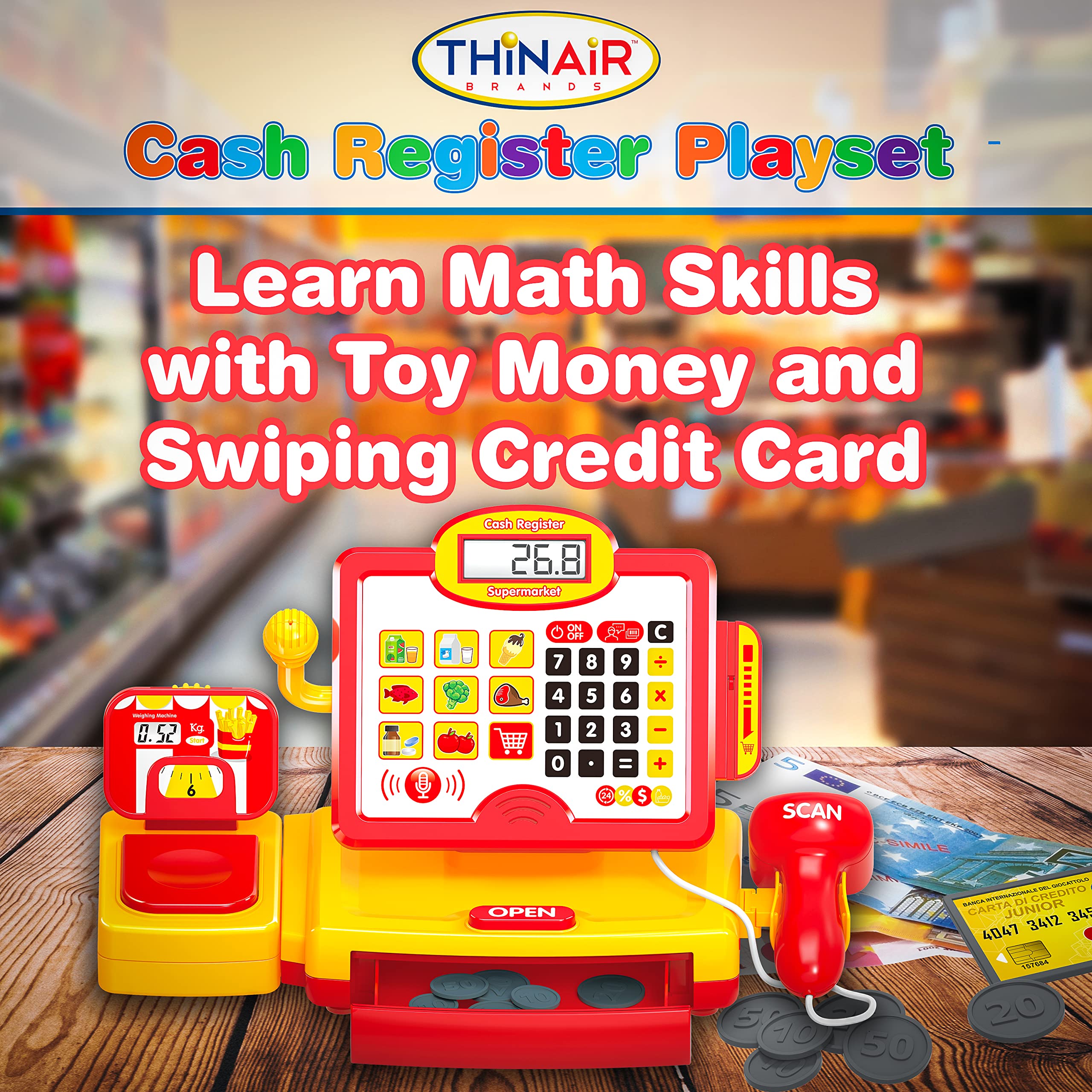 Caja Registradora Parlante para Niños de 3 años en Adelante - Imagen 5