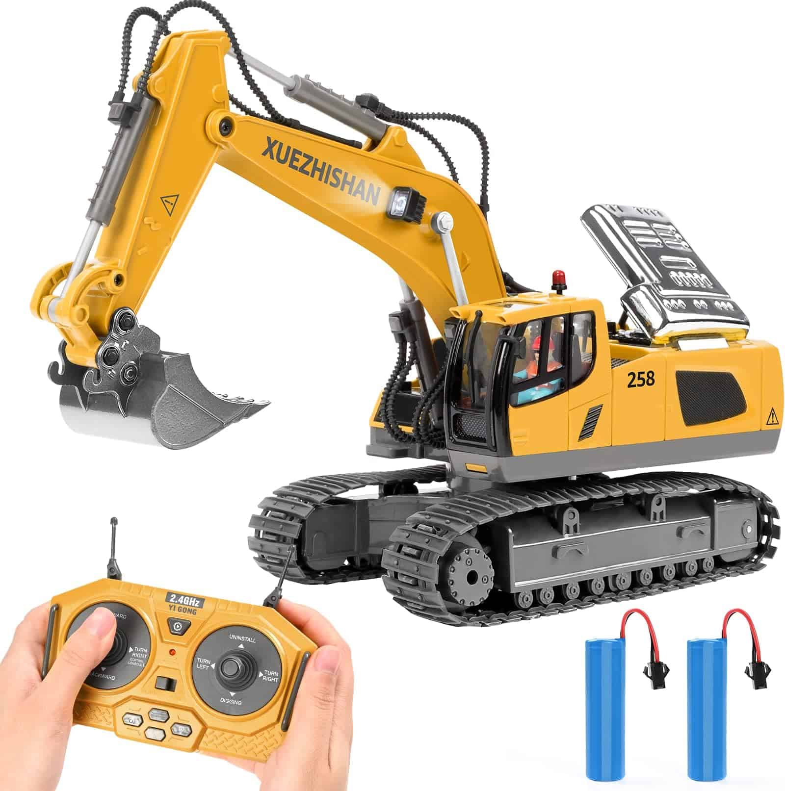 KidsFaves Juguetes de Excavadora Control Remoto para Niños