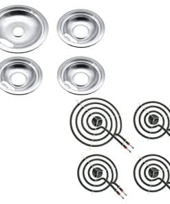 Conjunto de Drip Pan cromado Siwdoy WB32X106 WB32X107 y