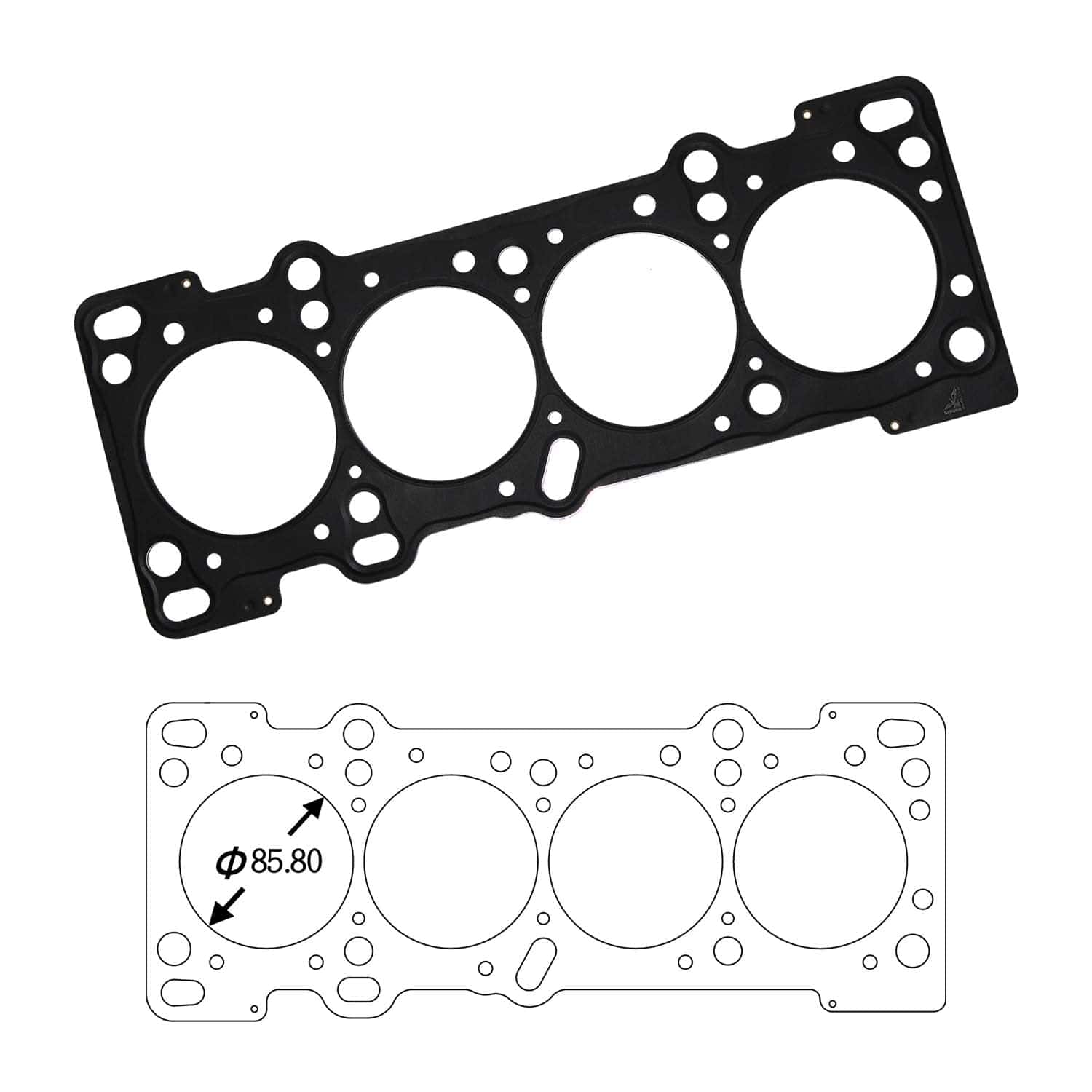 Empaque de Cabeza de Cilindro SIRUDA Compatible para Mazda