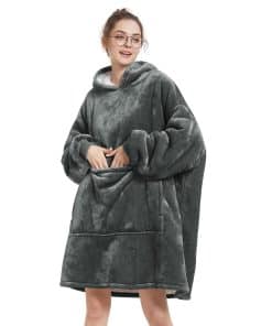 Manta con capucha Aemilas - Sudadera con manta de sherpa