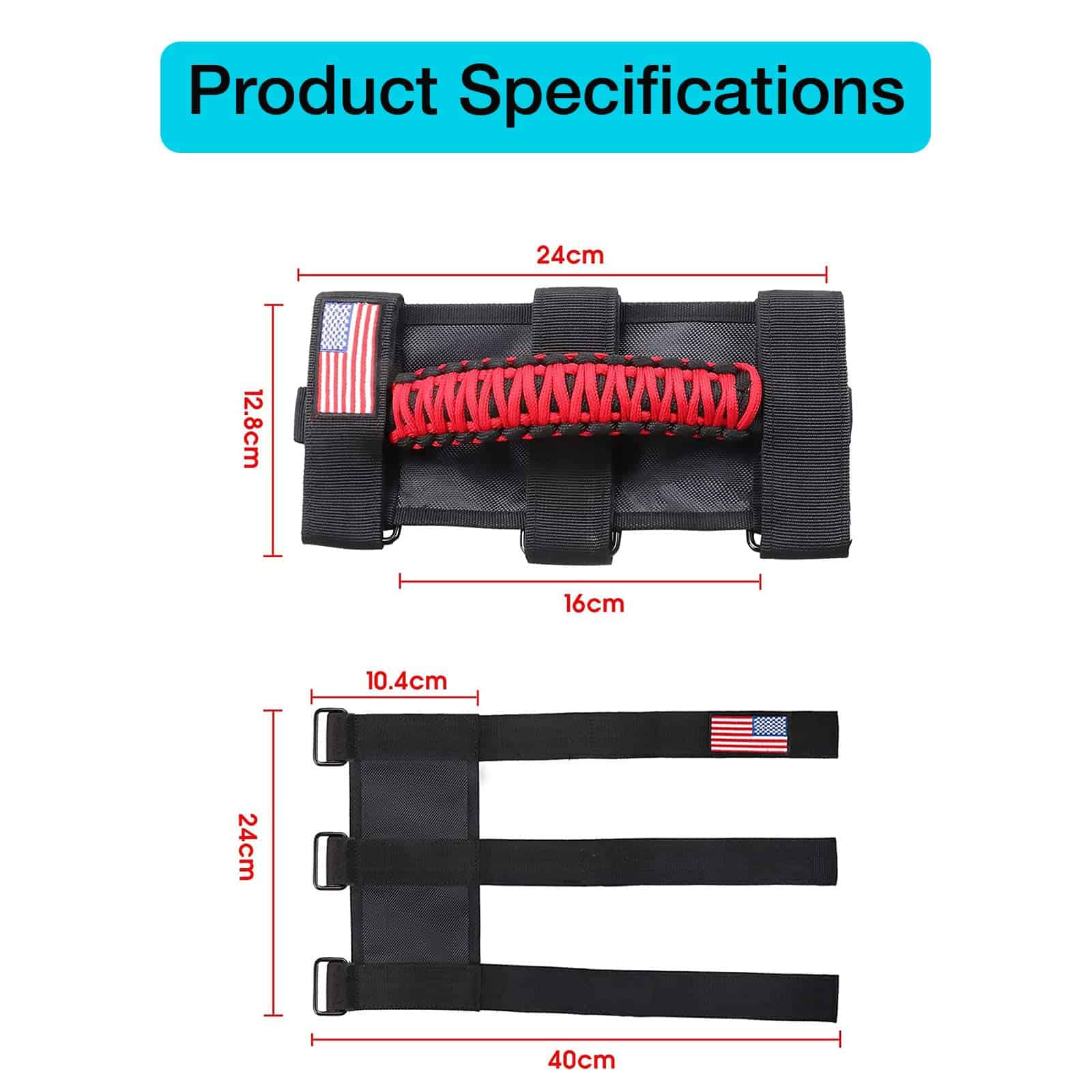 GAIZON 4 Pack Asas para Barras de Rodillo Paracord para - Imagen 9