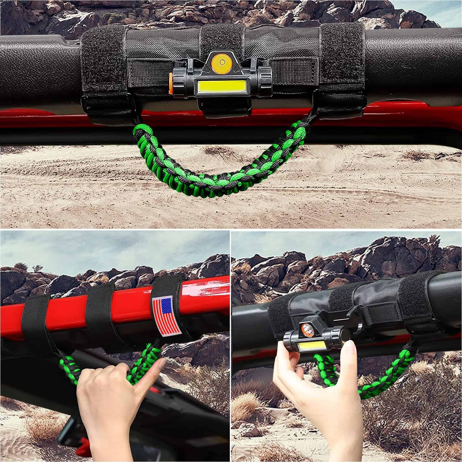 GAIZON 4 Pack Asas de Agarre Barra de Rodillo Paracord para - Imagen 5