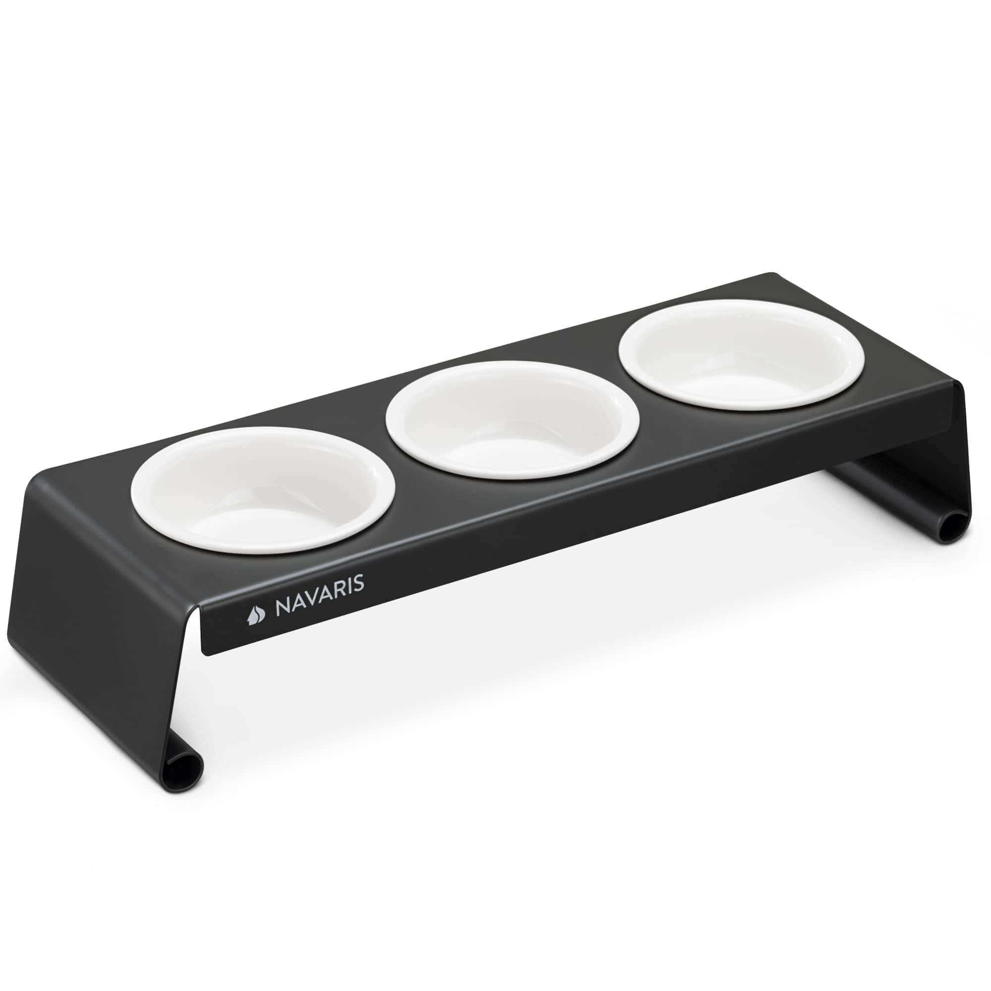 Comedero Elevado para Mascotas Navaris - Estación Triple de