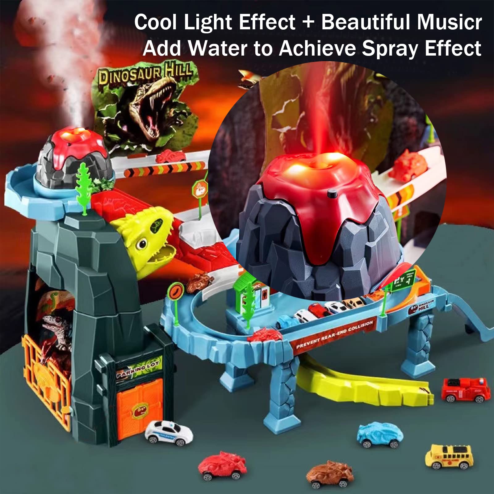 Pista de Carreras de Coches de Juguete para Niños Juqic con - Imagen 5