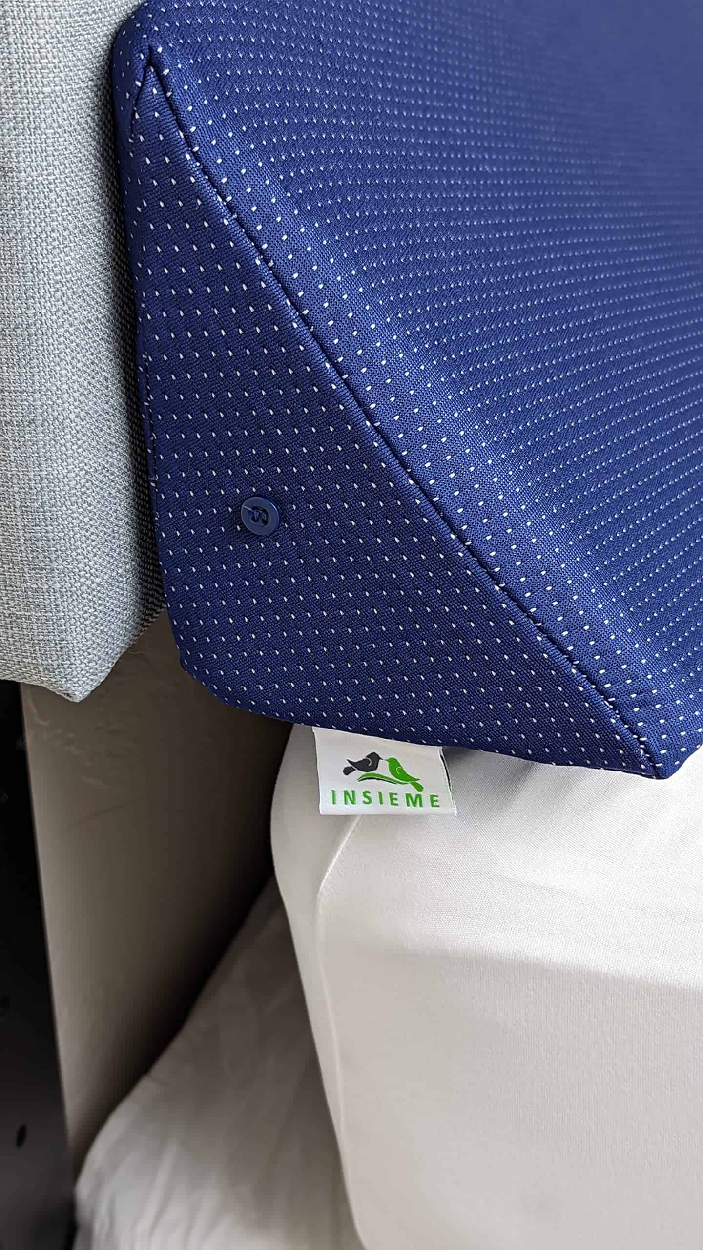 Almohada triangular de tamaño Queen Insieme (Azul) | - Imagen 10