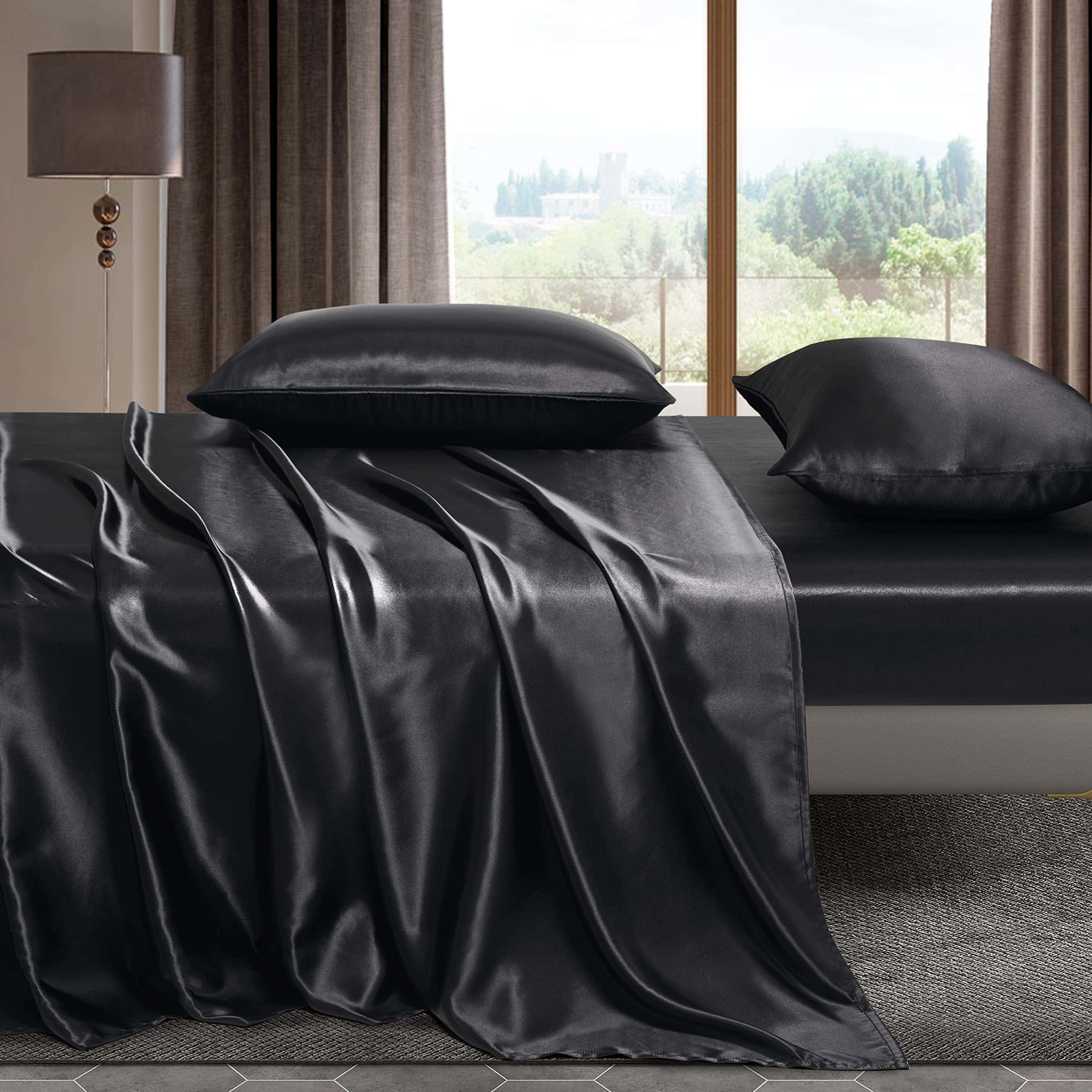 Conjunto de 4 Piezas de Sábanas de Satén Counfeisly, Tamaño - Imagen 9