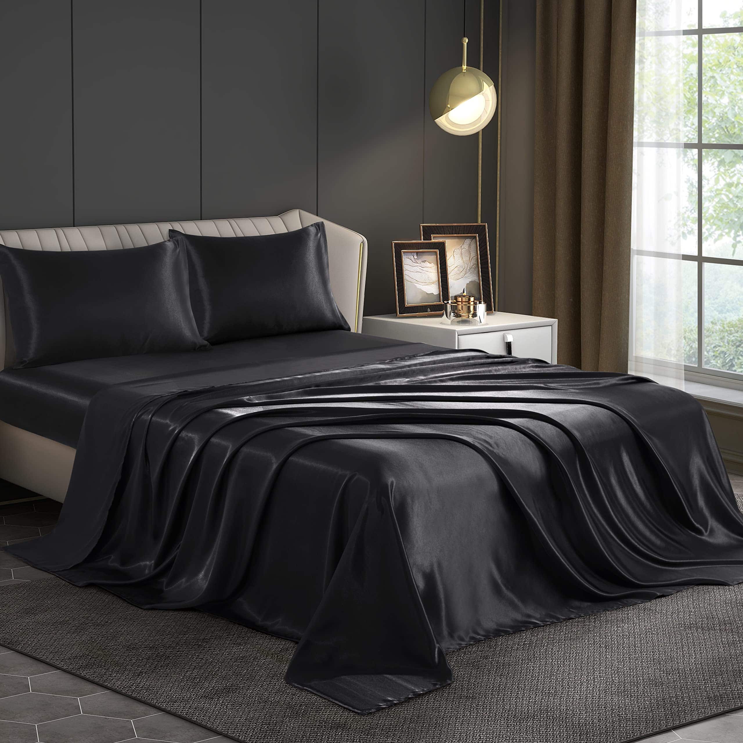 Conjunto de 4 Piezas de Sábanas de Satén Counfeisly, Tamaño - Imagen 10