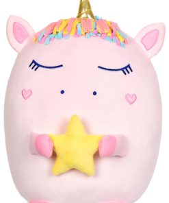 Almohada de Felpa Unicornio Sueños iscream de 14" con
