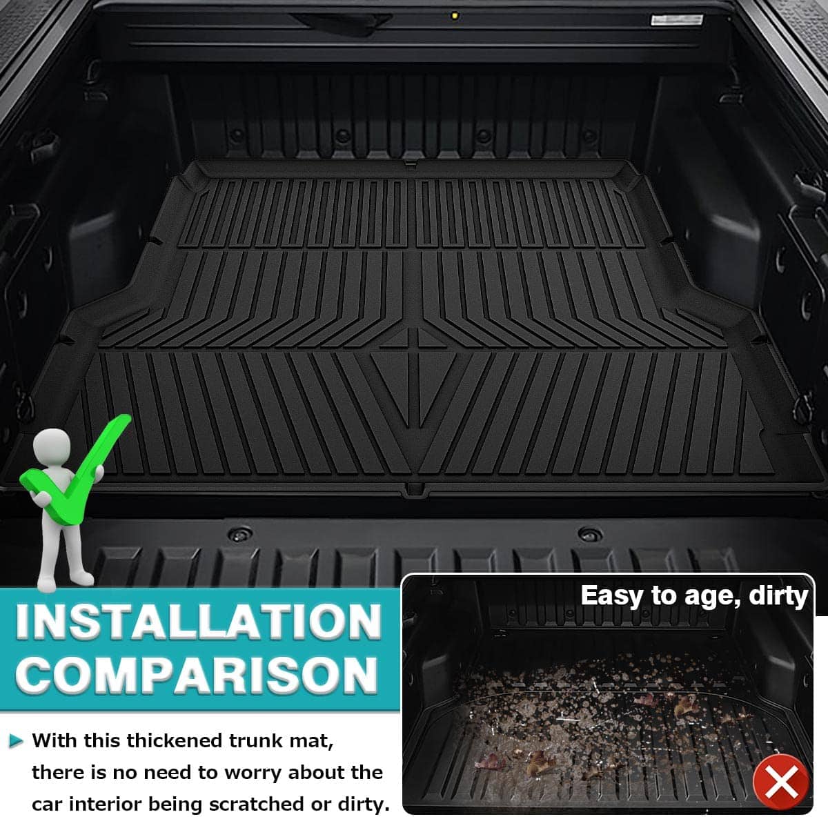 Tapete para caja de camioneta a medida para Hyundai Santa - Imagen 7