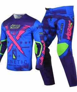 Conjunto de jersey y pantalón de motocross -Púrpura