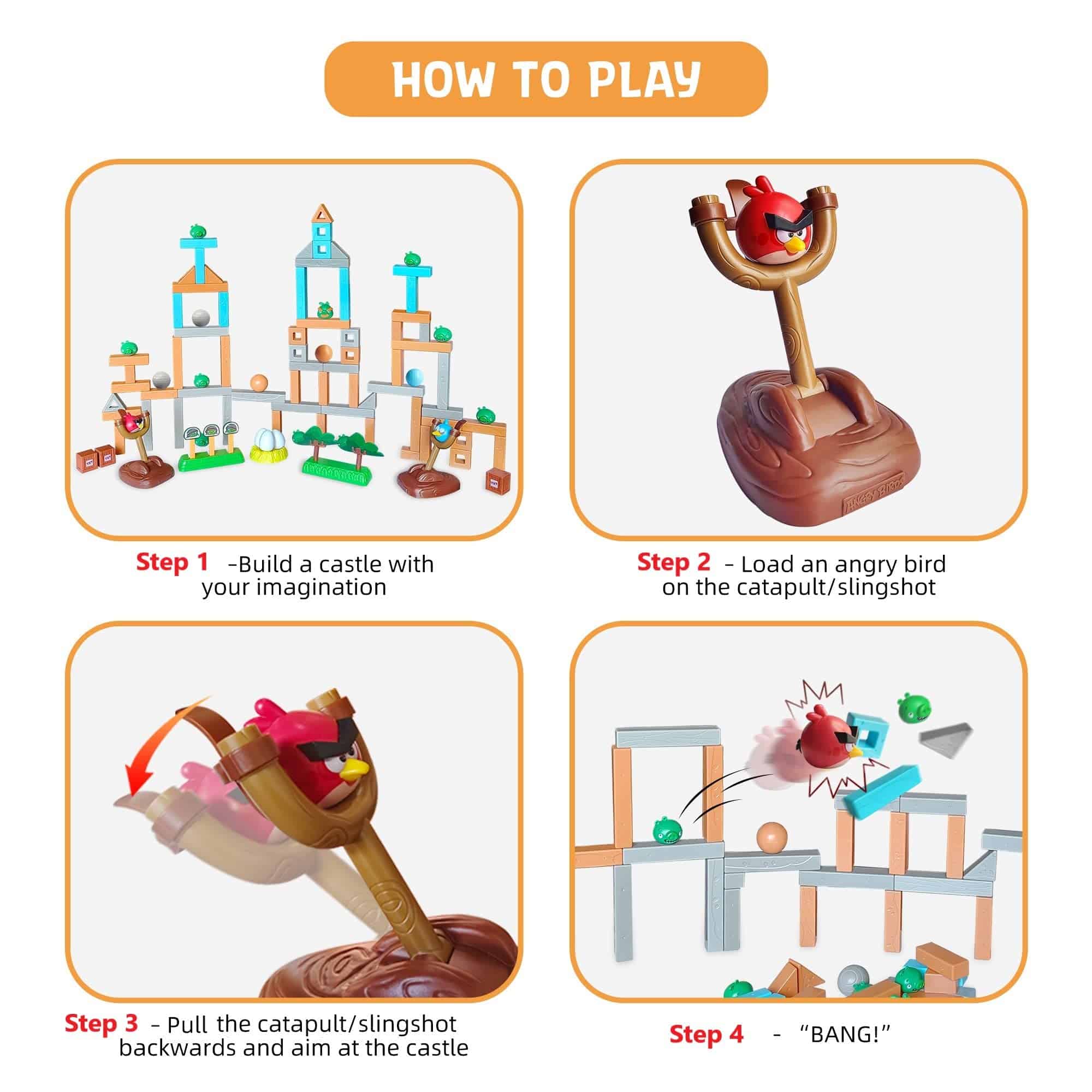 Juegos de Construcción de Juguetes Angry Birds Playsets con - Imagen 7