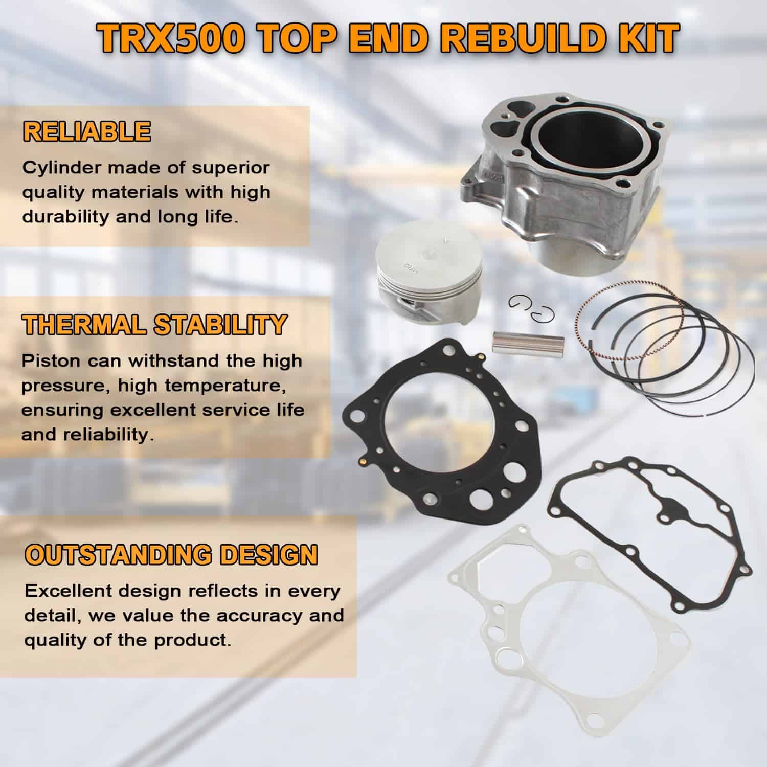 Kit de Reconstrucción de Culata de Pistón y Juntas PANGOLIN - Imagen 5