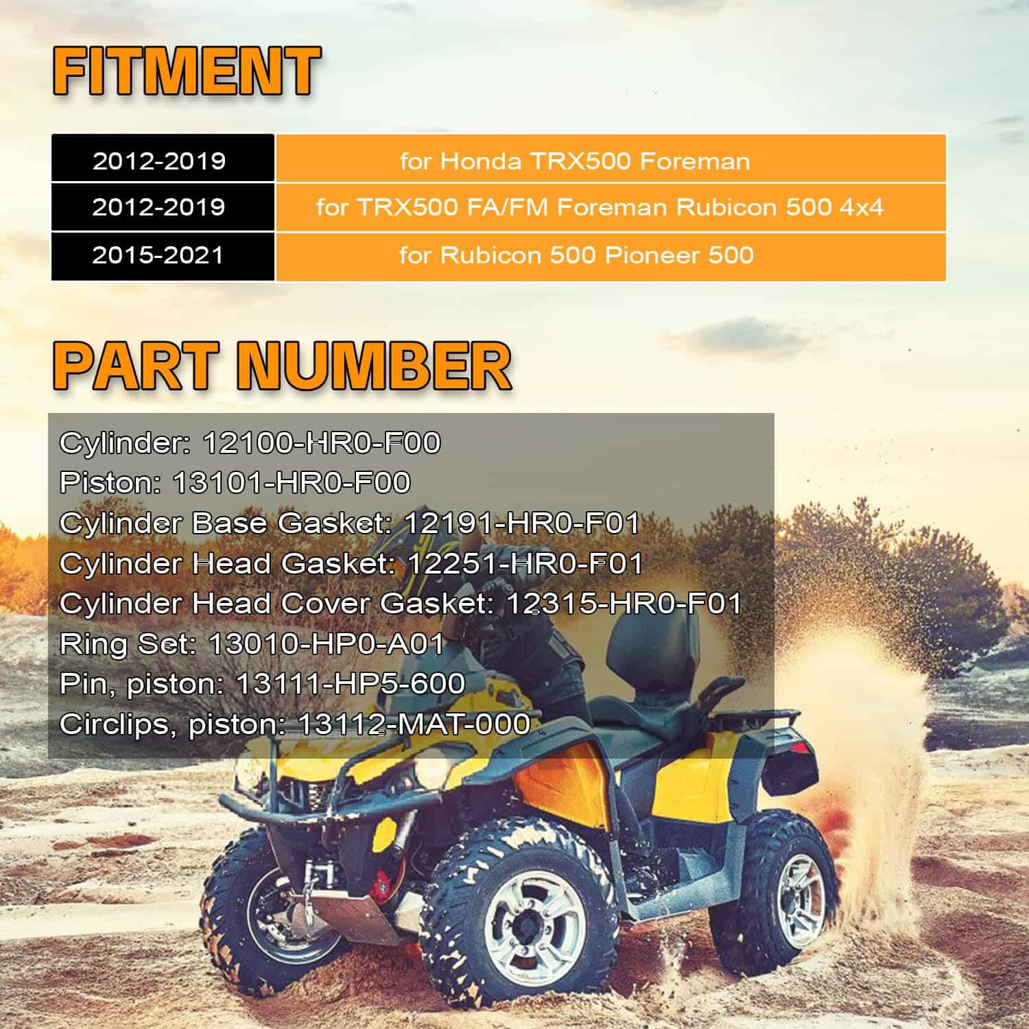 Kit de Reconstrucción de Culata de Pistón y Juntas PANGOLIN - Imagen 3