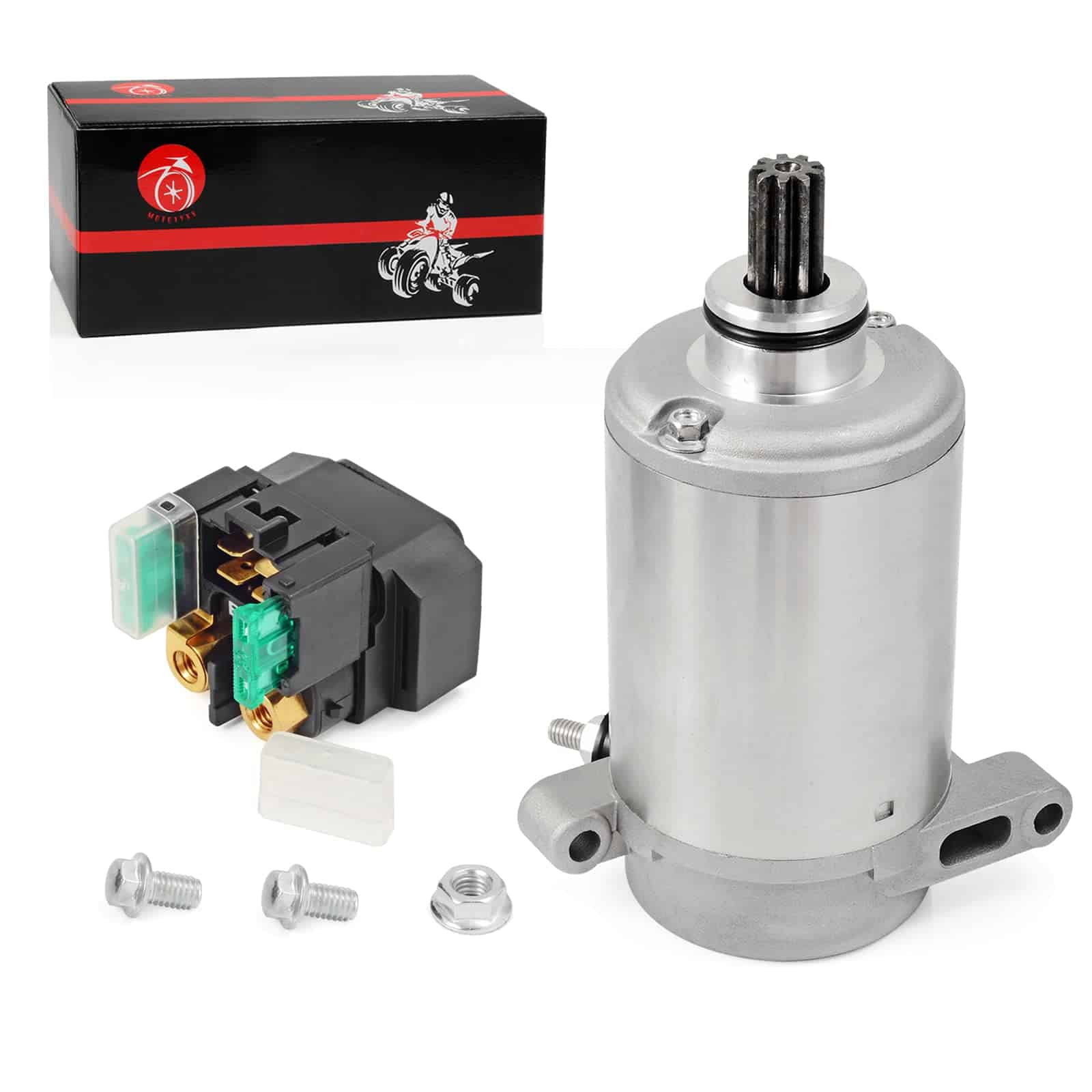 Motor de Arranque 9T y Relé 30A Compatible con Yamaha Big - Imagen 3