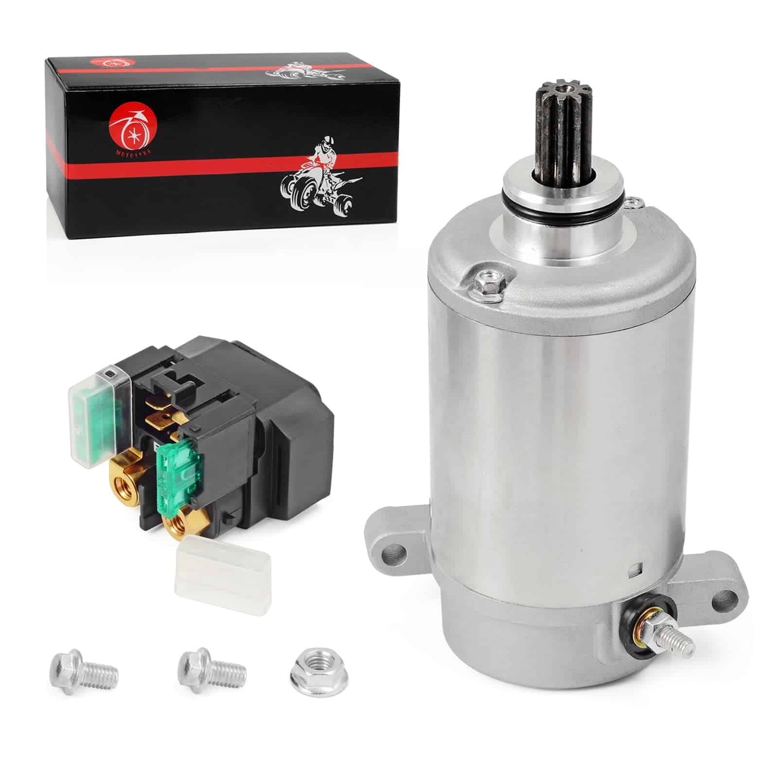 Motor de Arranque 9T y Relé 30A Compatible con Yamaha Big