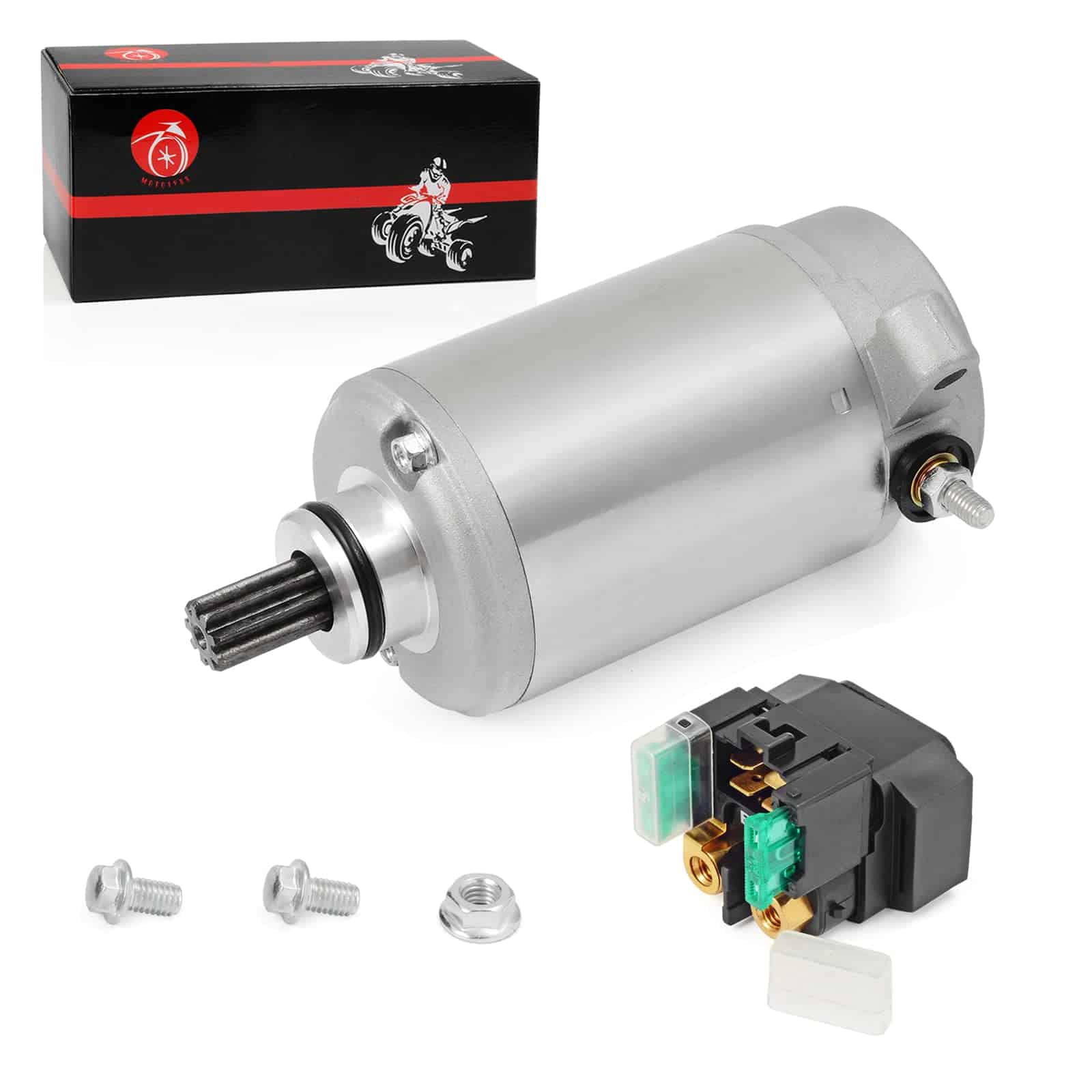 Motor de Arranque 9T y Relé 30A Compatible con Yamaha Big - Imagen 4