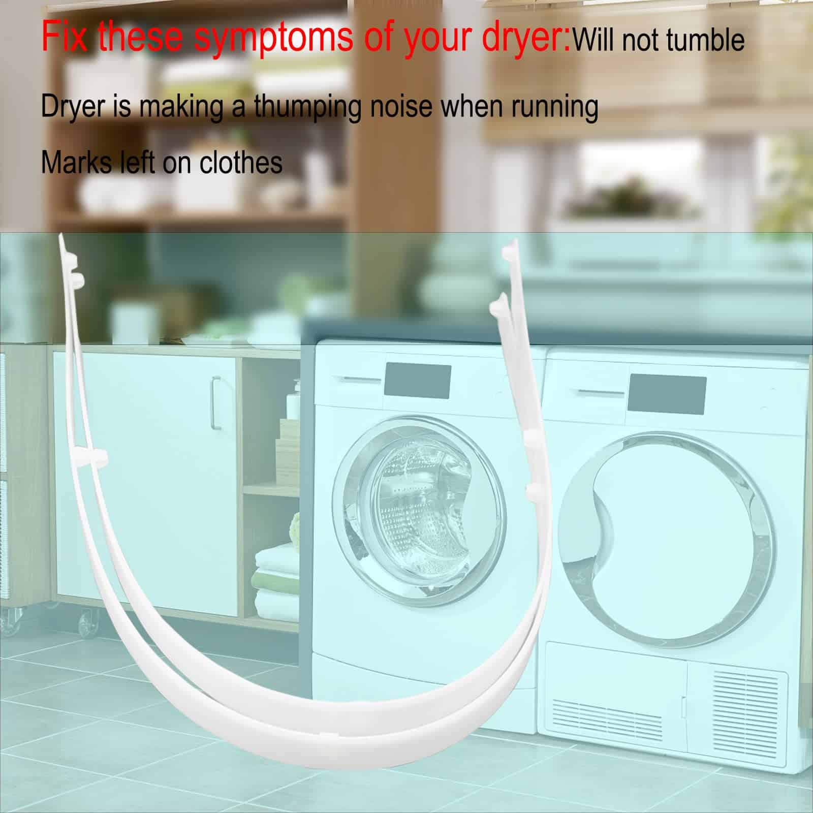 2pcs 131963900 Tira Deslizante Delantera para Secadora - Imagen 6