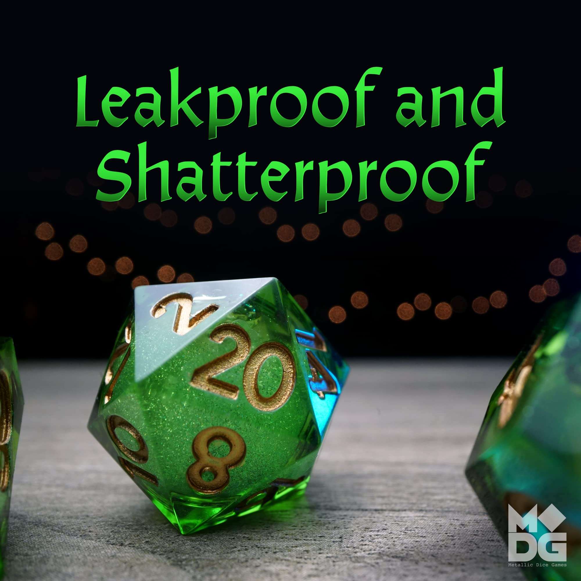 FanRoll de Metallic Dice Games Set de Dados Aegis of Hope - Imagen 4