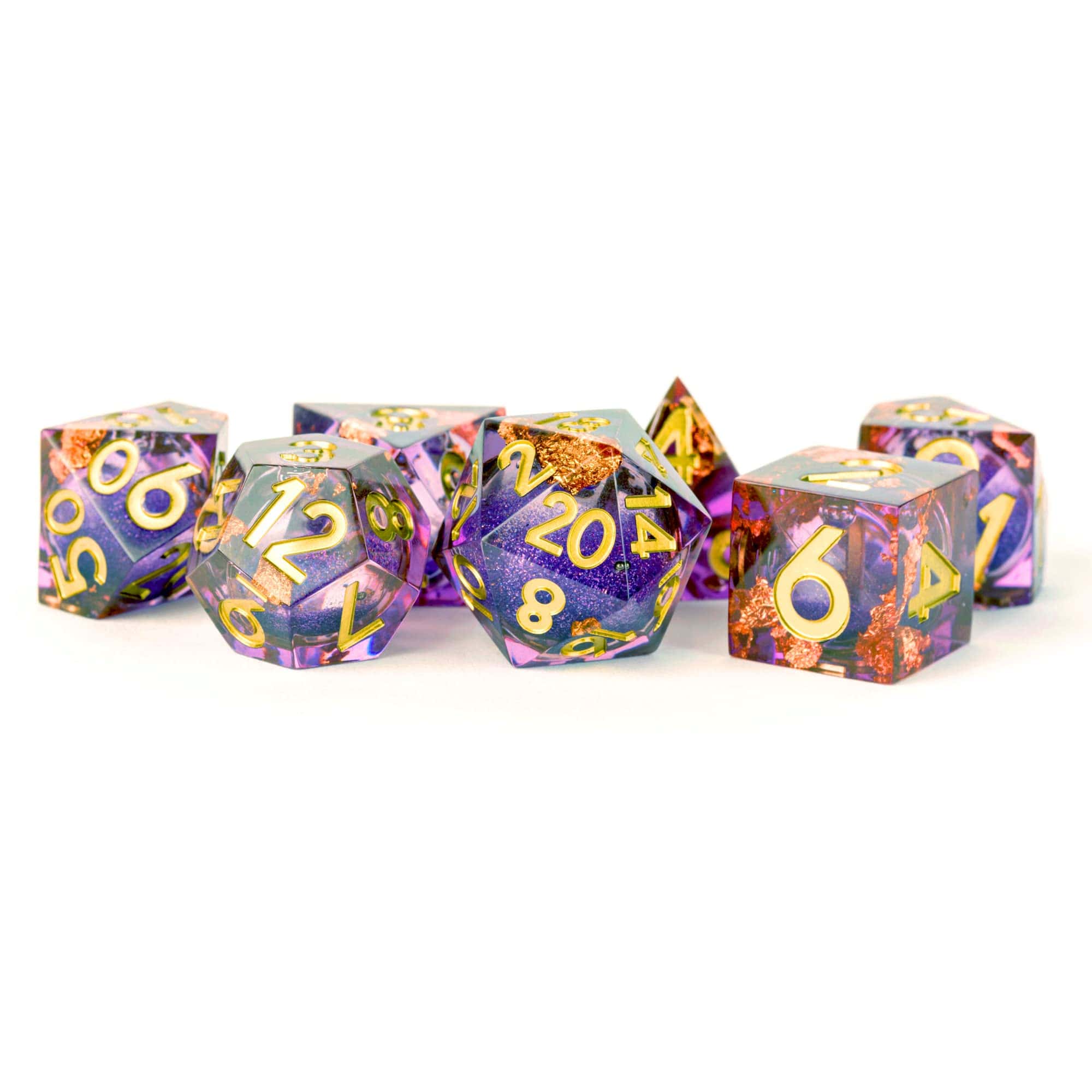 Set de dados FanRoll por Metallic Dice Games Aether
