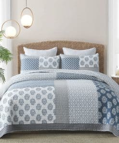 Edredón 100% algodón para gemelos con 1 funda de almohada