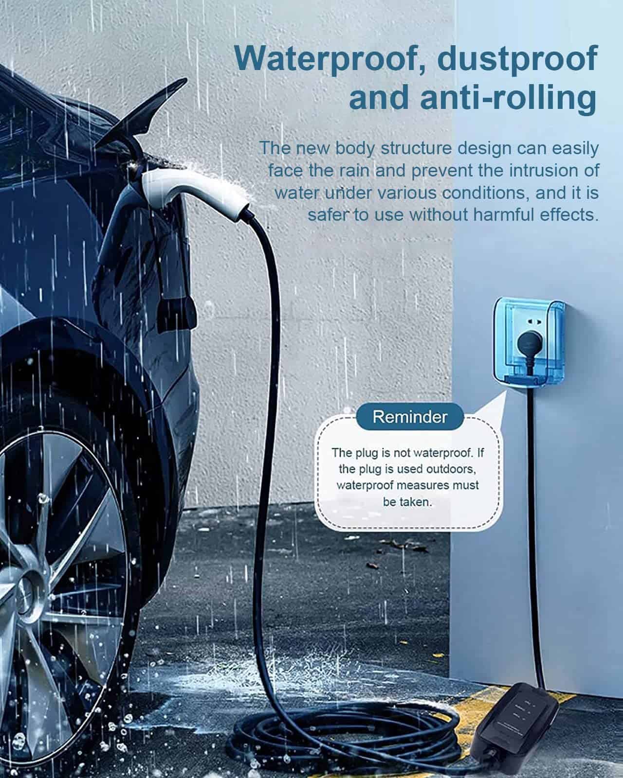 Cargador PFCTART Nivel 1-2 - 110-240V 16 amperios 3.5KW con - Imagen 4