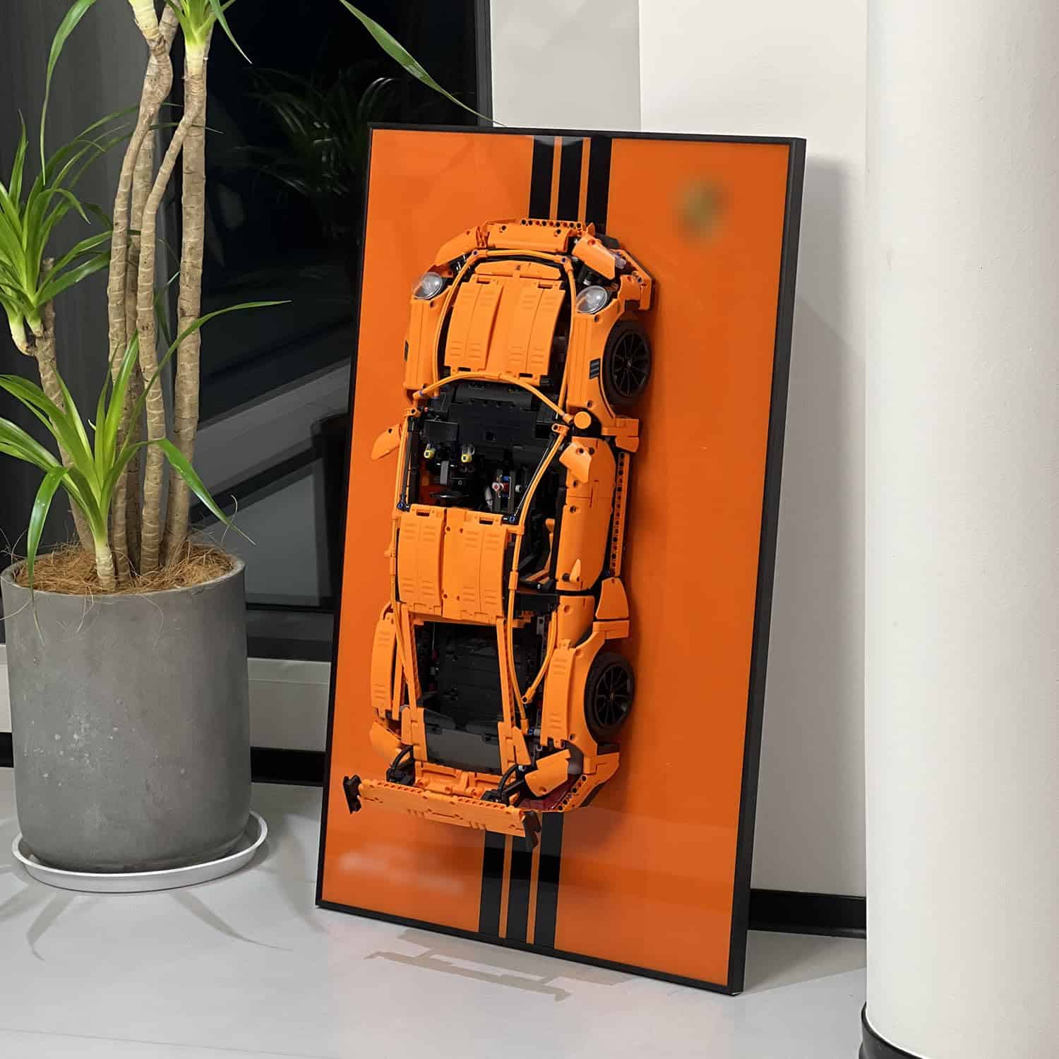 Tablero de exhibición iLuane para Lego -Naranja