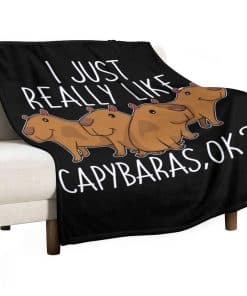 Manta de Capibara, Fannel Fleece Ligera Manta de Microfibra