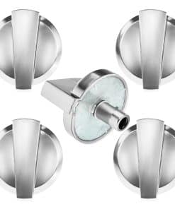 Juego de 5 Perillas para Estufa de Acero Inoxidable