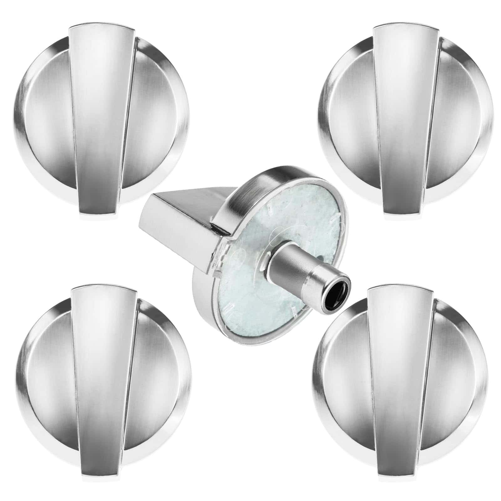 Juego de 5 Perillas para Estufa de Acero Inoxidable