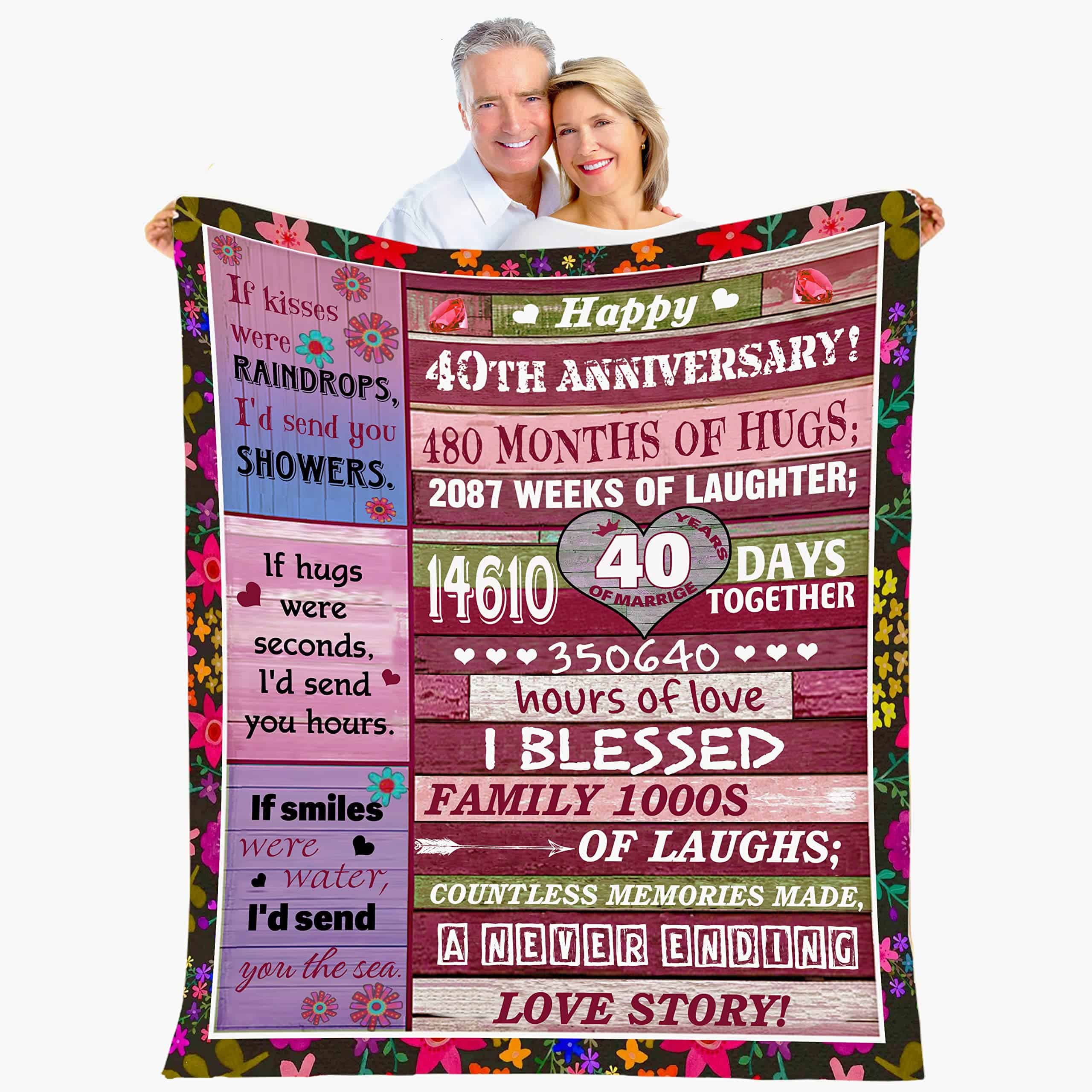 Regalos de aniversario de bodas de 40 años AYUNIX para