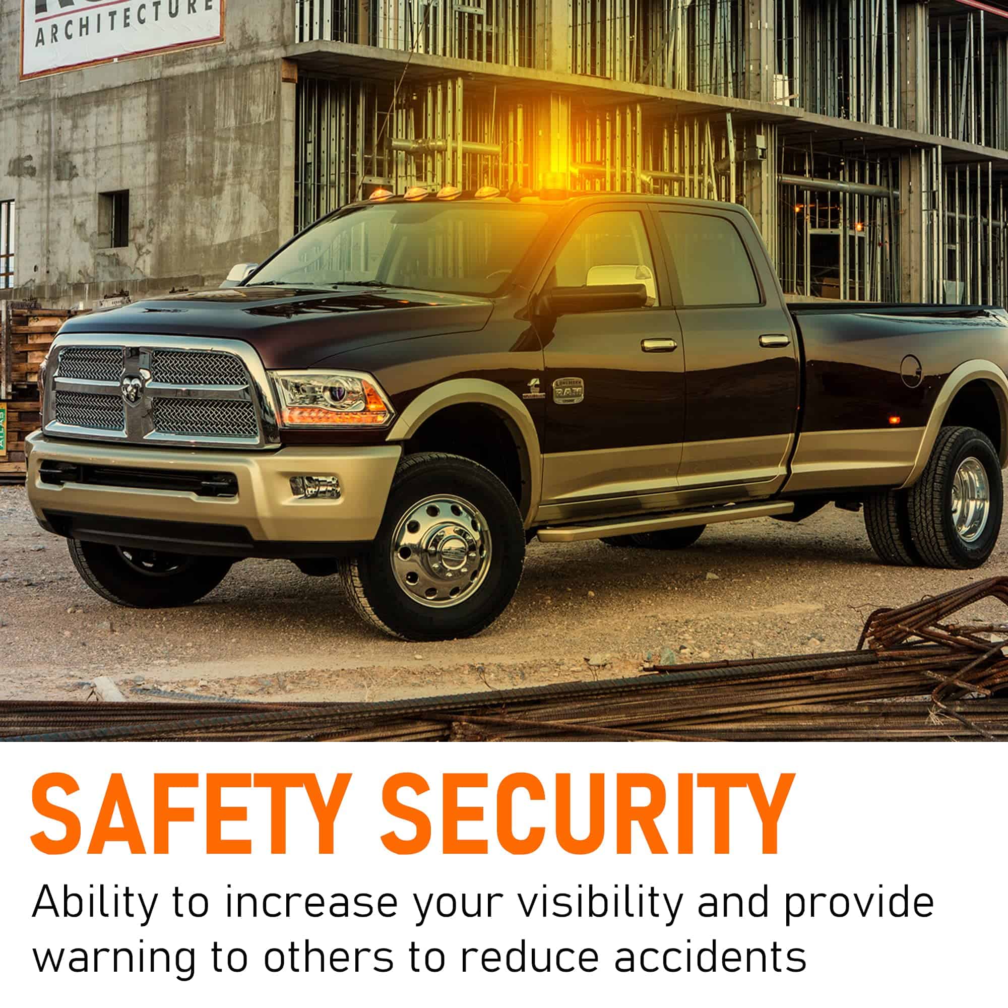 AnTom 2PCS Luces Estroboscópicas Inalámbricas, Luz Ámbar, - Imagen 7