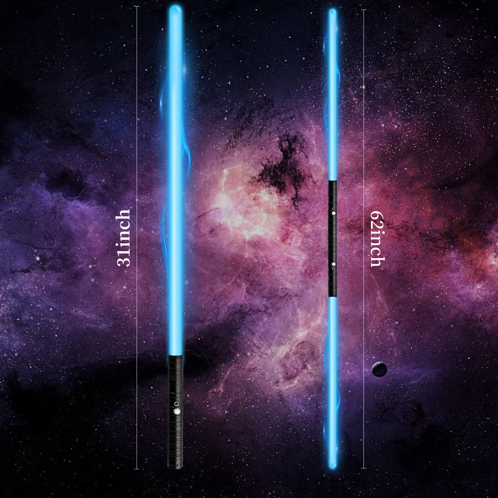 Pack de 2 sables de luz Amaxshiirchy RGB 15 colores con - Imagen 6