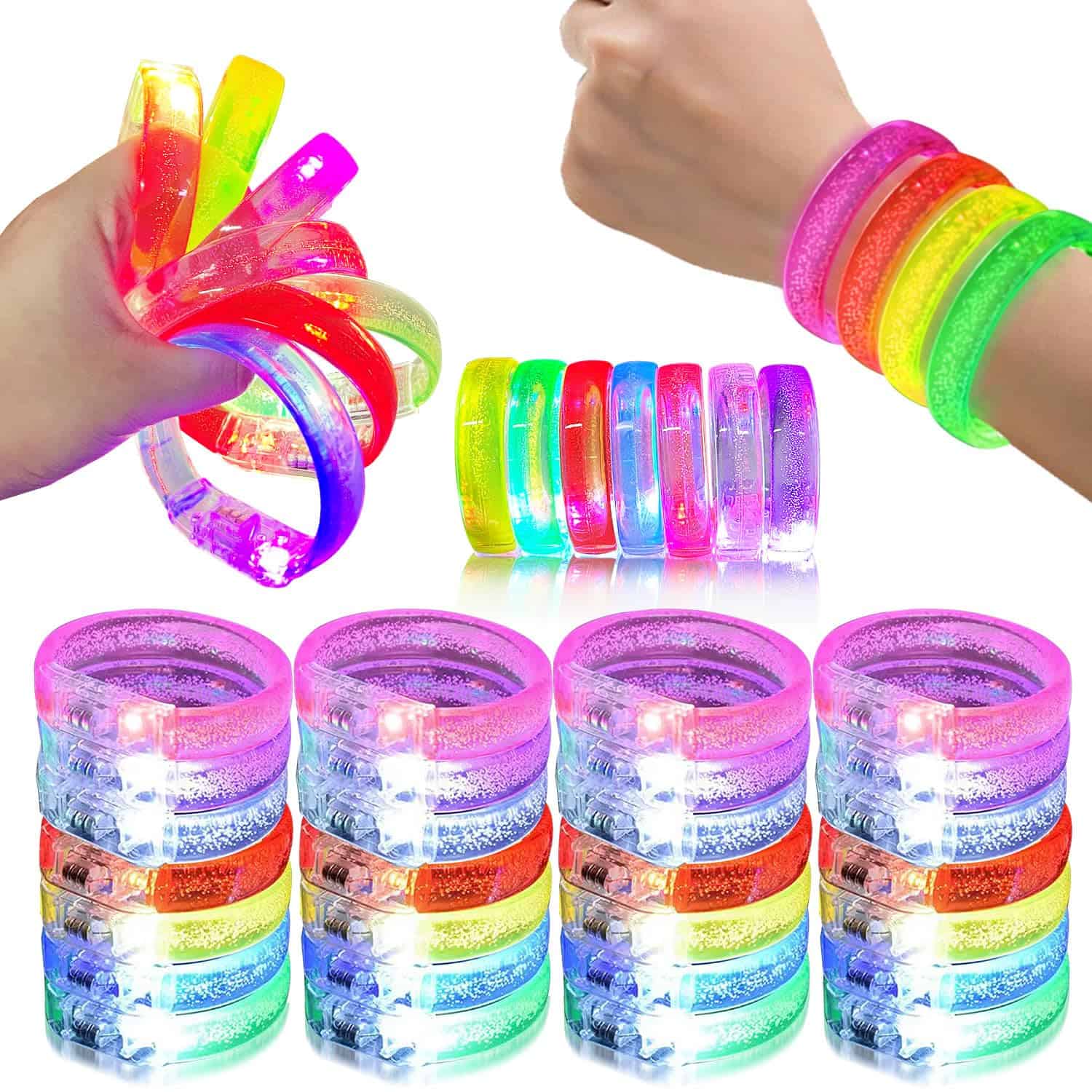 M.best 112pcs Glow Bracelets Glow in The Dark Party