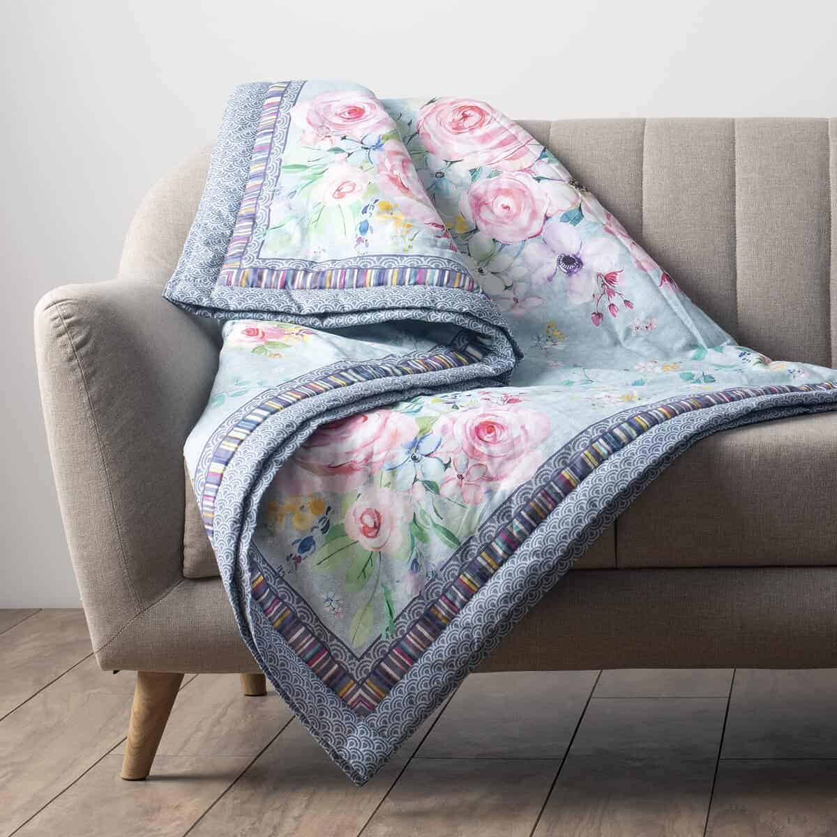 Maison d' Hermine Sweetrose Lavender Mantita de Algodón