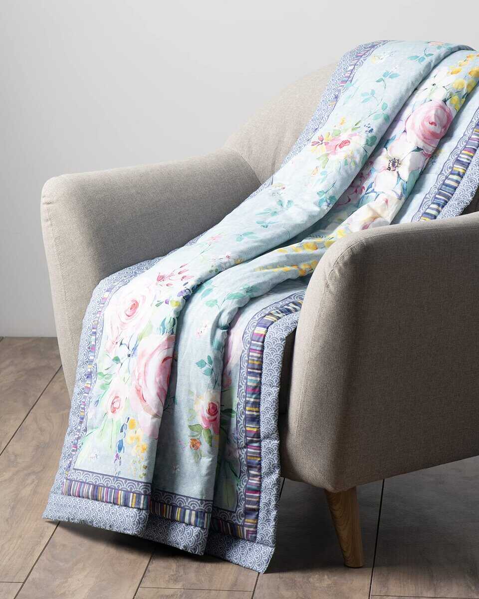 Maison d' Hermine Sweetrose Lavender Mantita de Algodón - Imagen 7