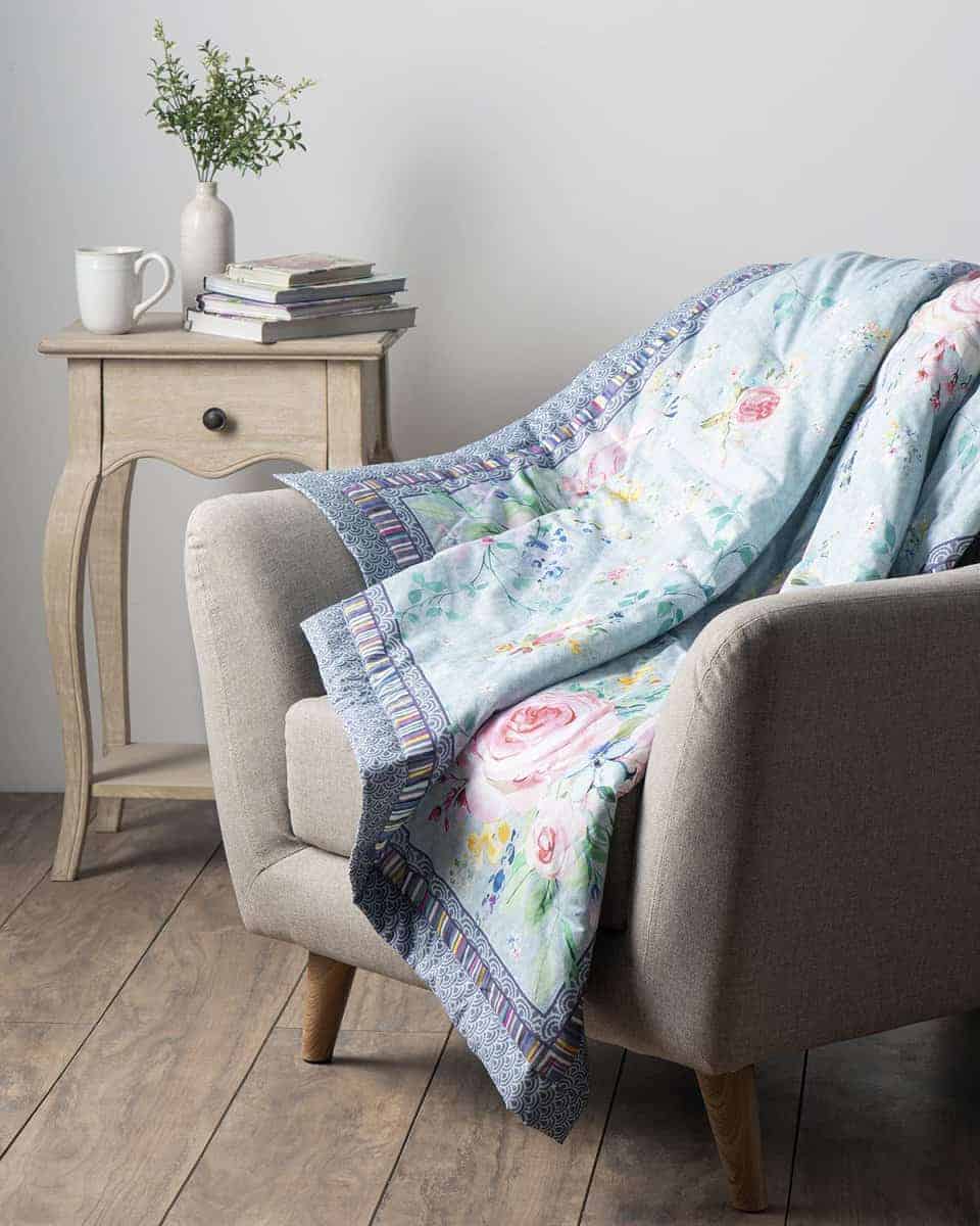 Maison d' Hermine Sweetrose Lavender Mantita de Algodón - Imagen 5