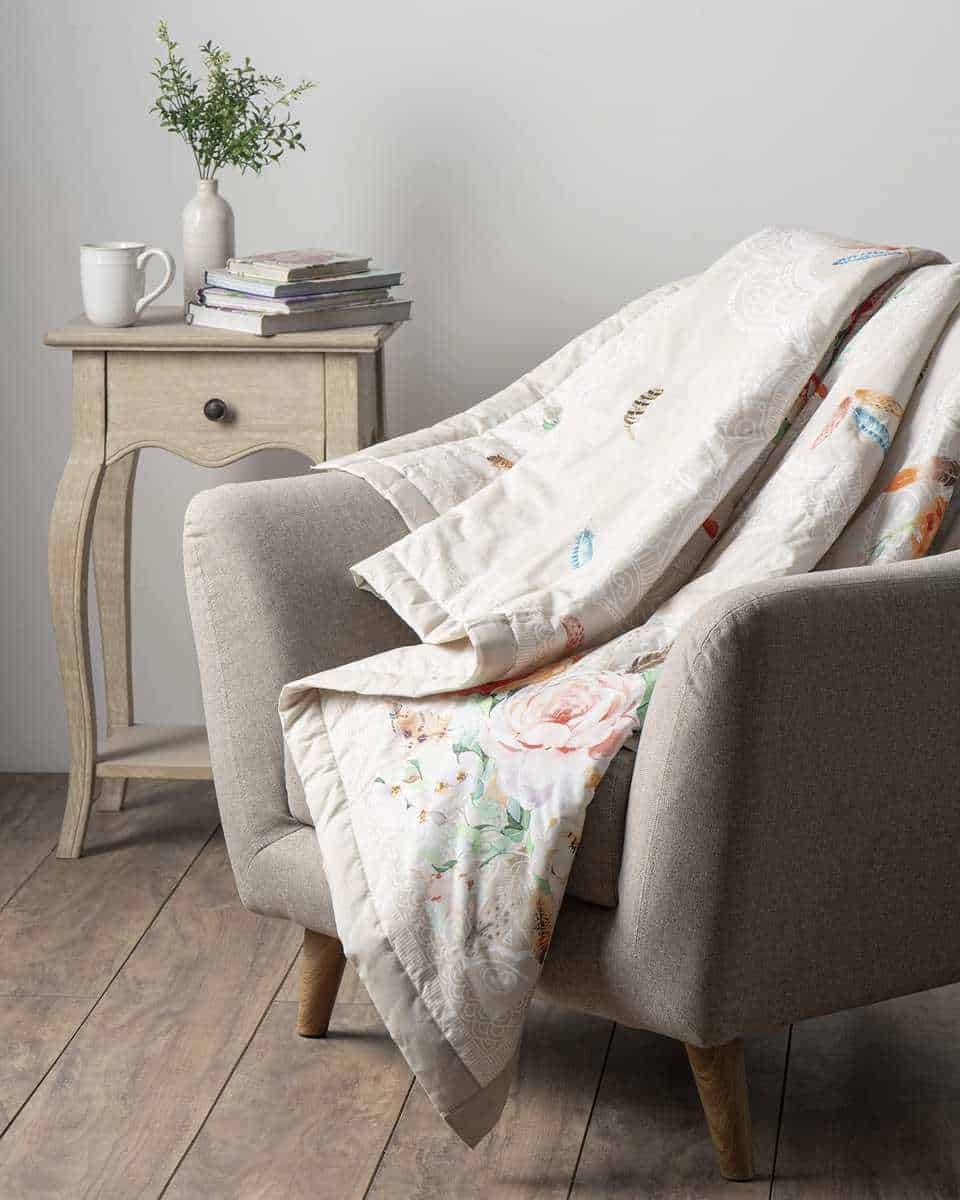 Manta de algodón Maison d' Hermine Ibiza Bohemian ligera y - Imagen 5