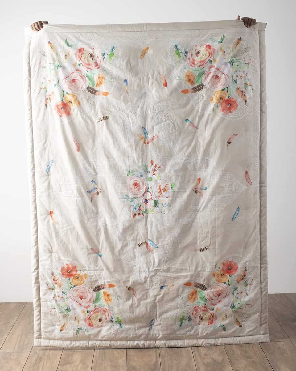 Manta de algodón Maison d' Hermine Ibiza Bohemian ligera y - Imagen 3