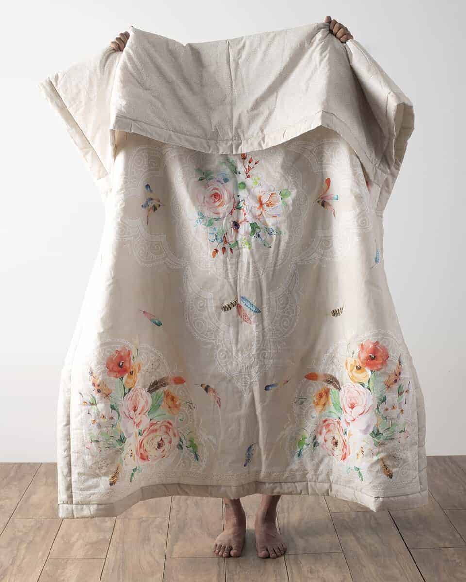 Manta de algodón Maison d' Hermine Ibiza Bohemian ligera y - Imagen 4