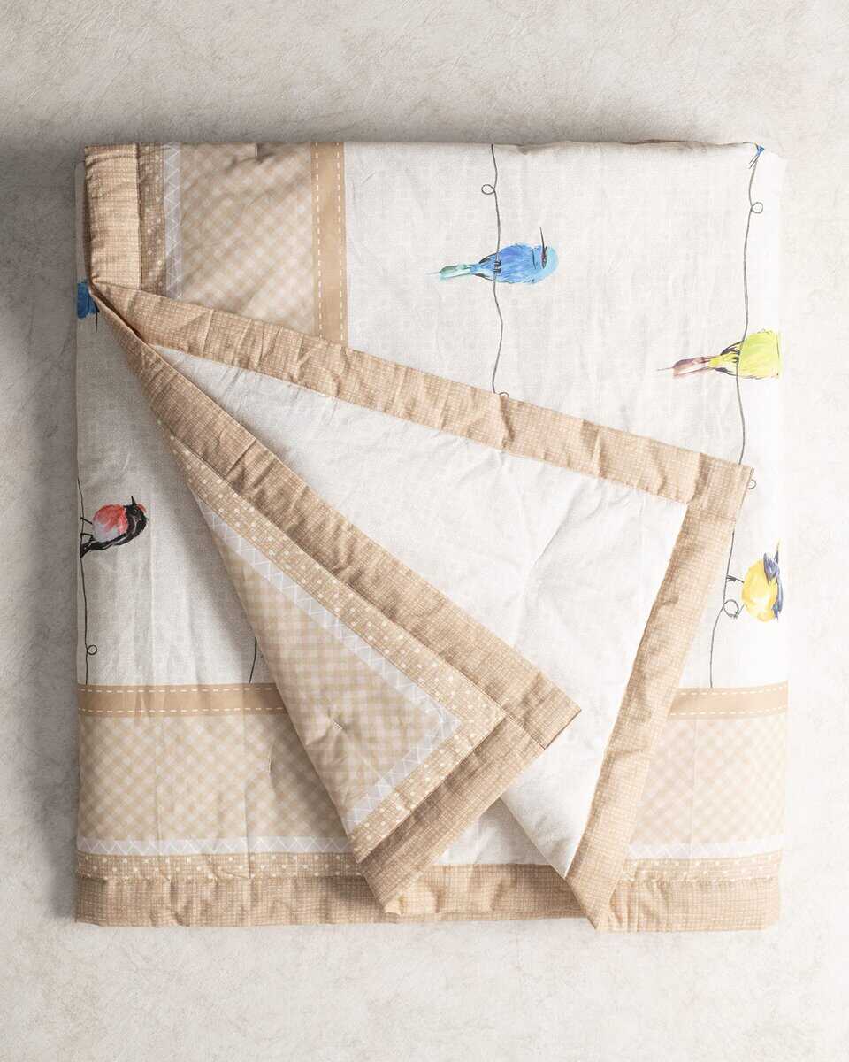 Manta de algodón Maison d'Hermine Birdies On Wire para cama - Imagen 8